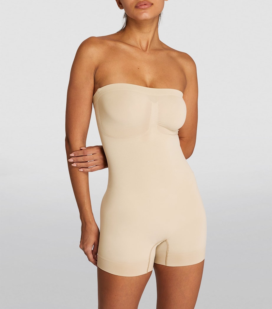 Seamless Sculpt Strapless Shorts Bodysuit CLAY Image 2