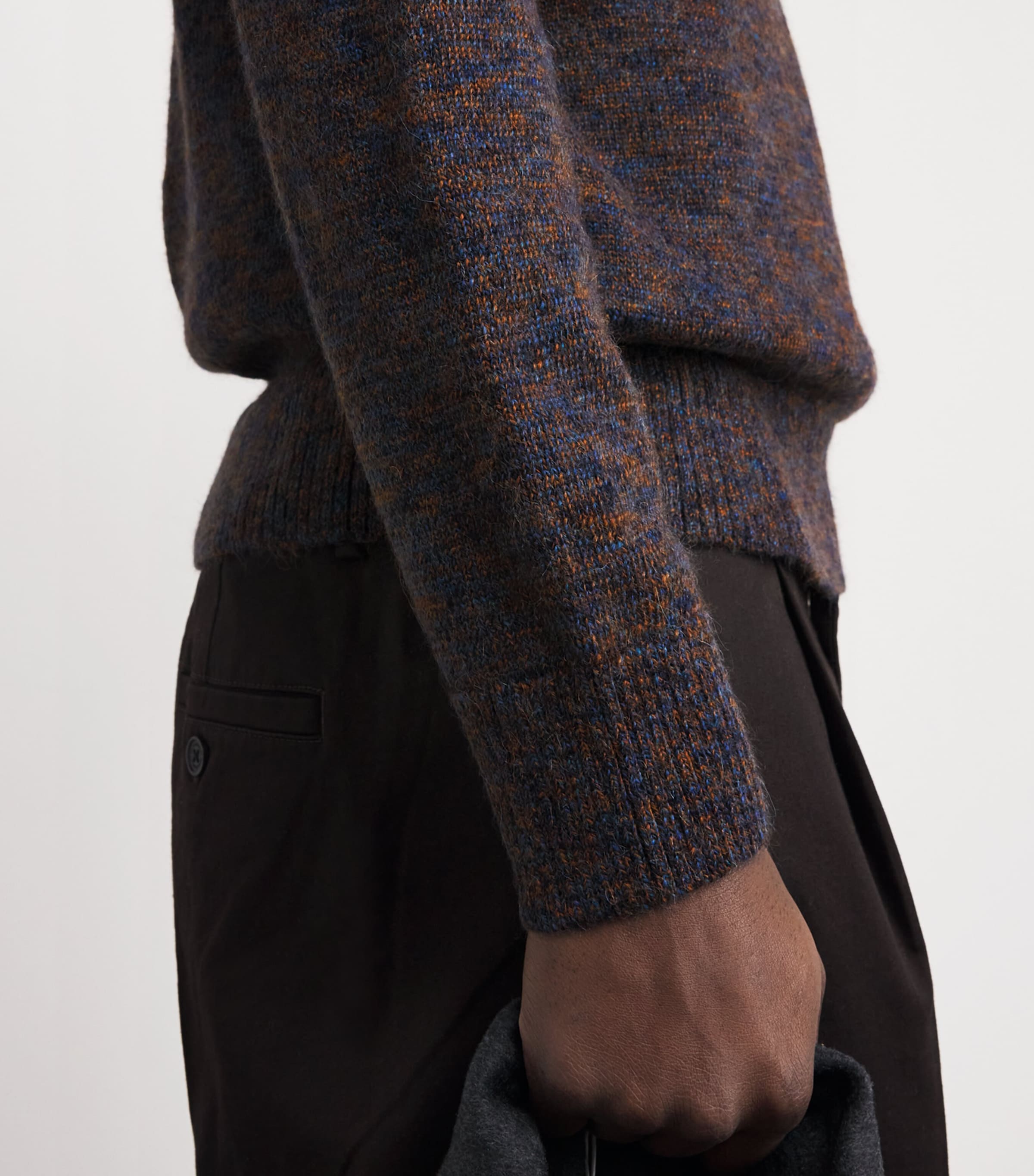 Alpaca-Merino Wool Marled Sweater 406CSC COASTAL Image 6