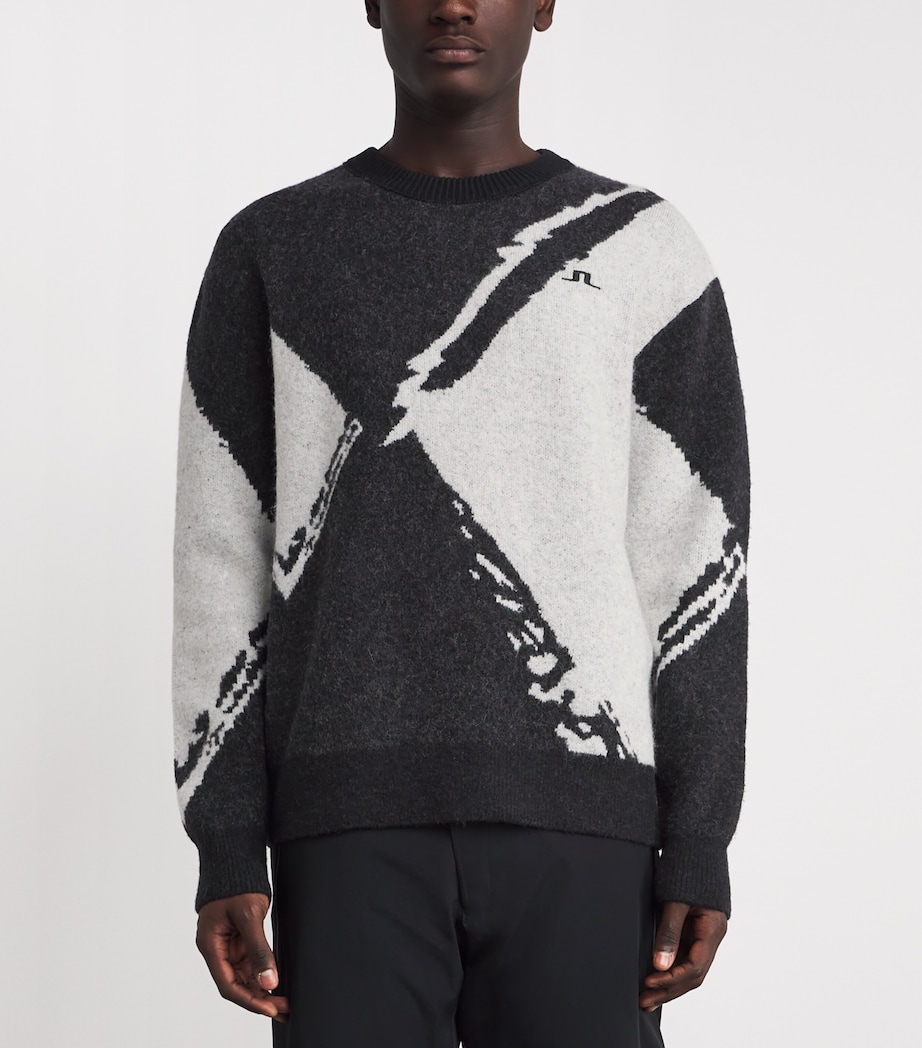 Wool-Blend Jacquard Jaxton Sweater BLACK9999 Image 3