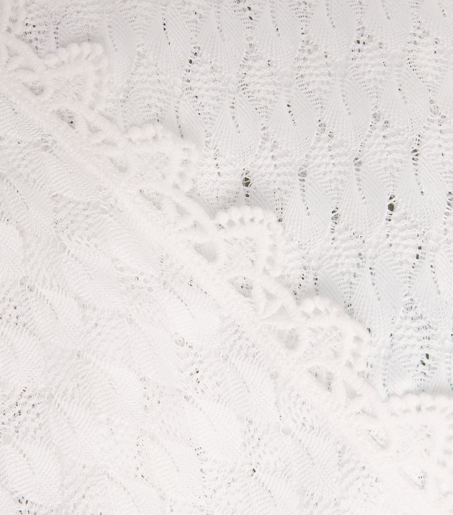 Knitted Tali Maxi Kaftan WHITE4 Image 6