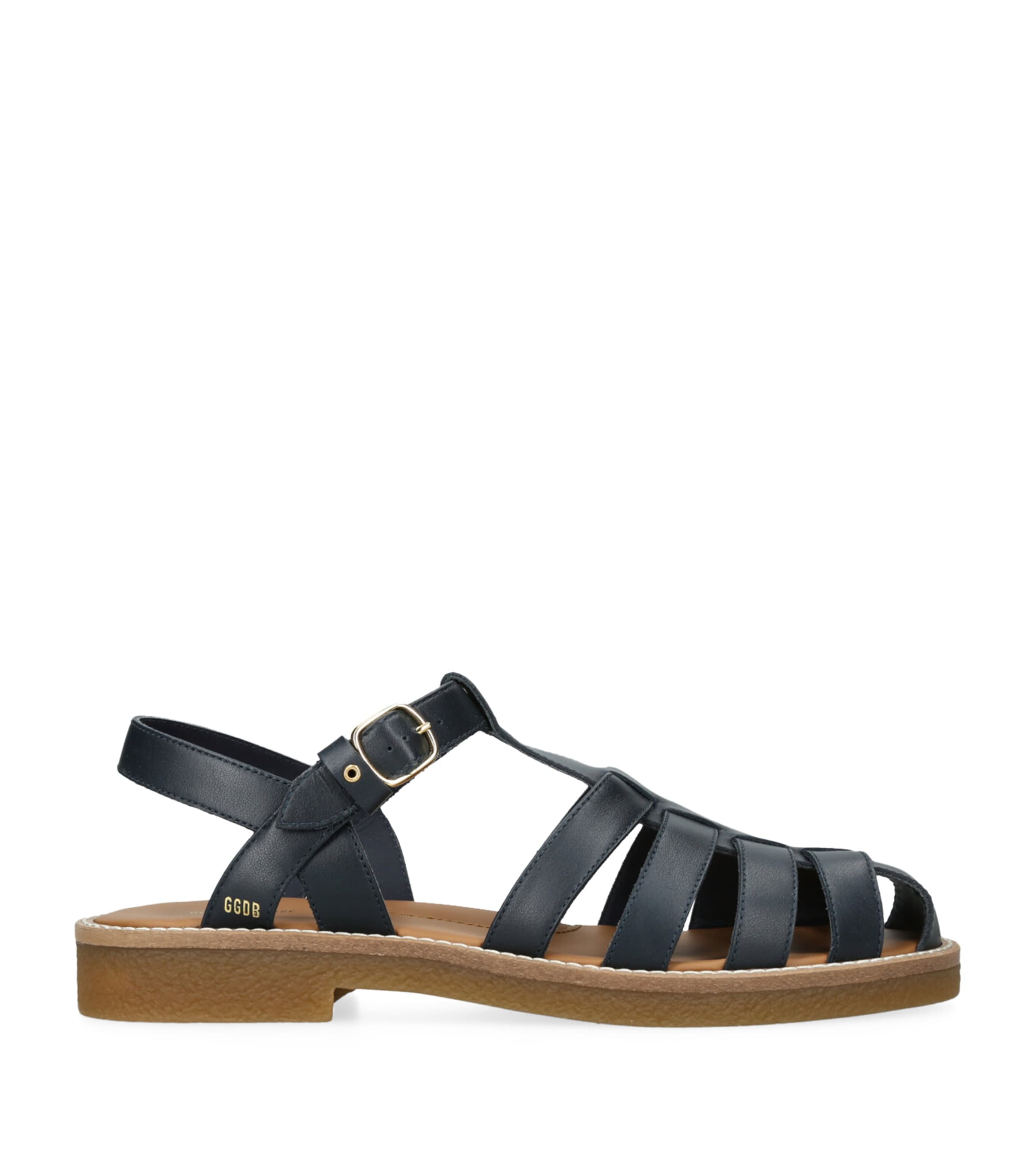Golden Goose Leather Maxime Sandals Navy Image 1