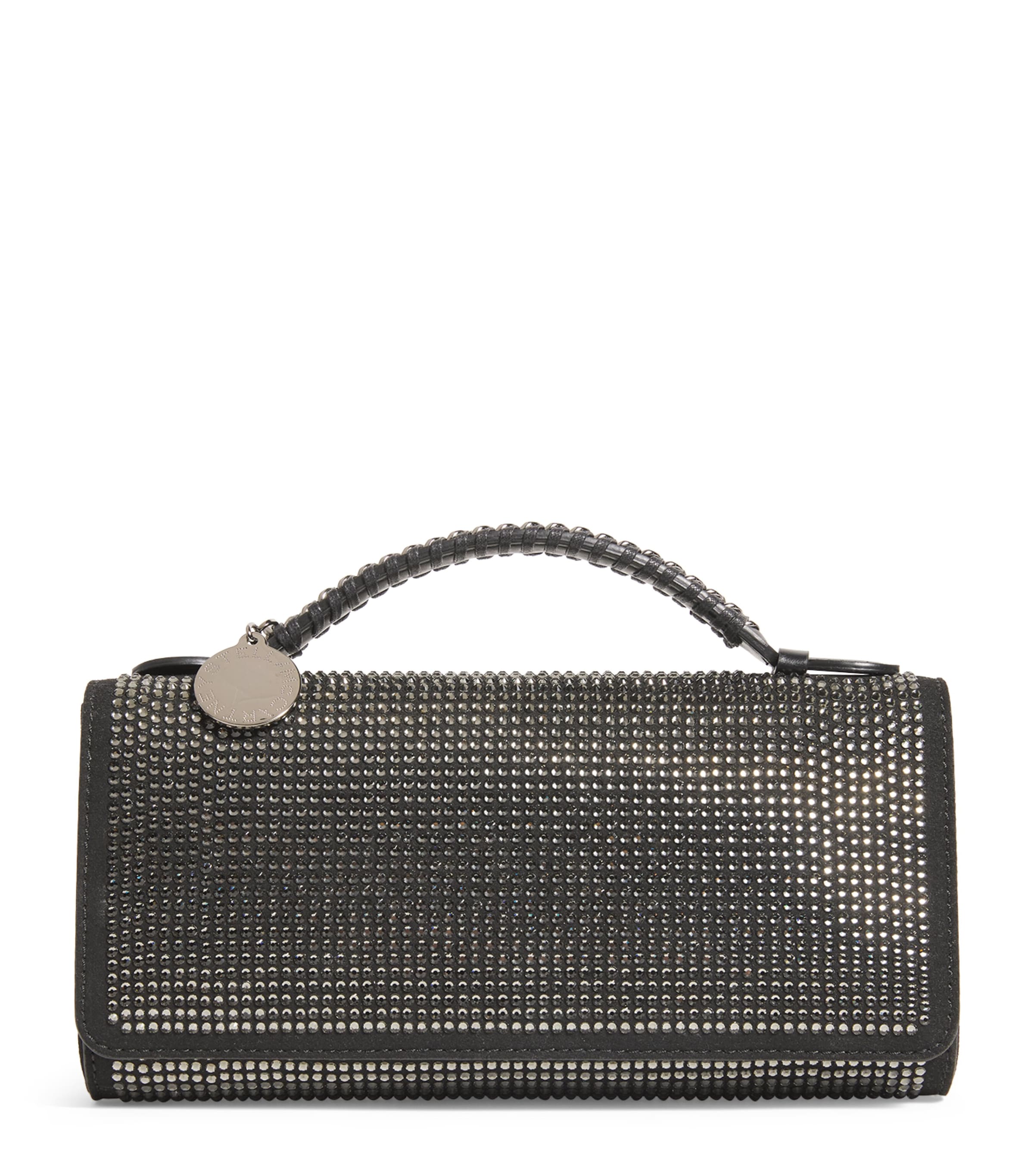 Stella McCartney Embellished Falabella Top-Handle Clutch Bag