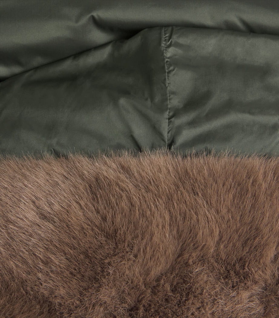 Hooded Puffer Jacket GREEN Image 5