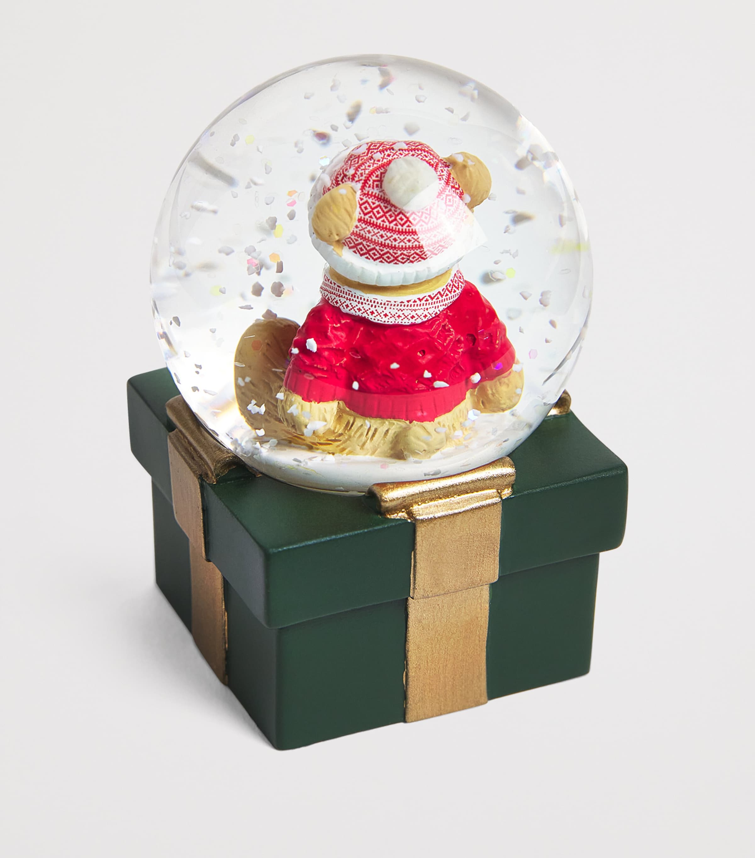 Harrods Mini Christmas Bear Snow Globe | Harrods US