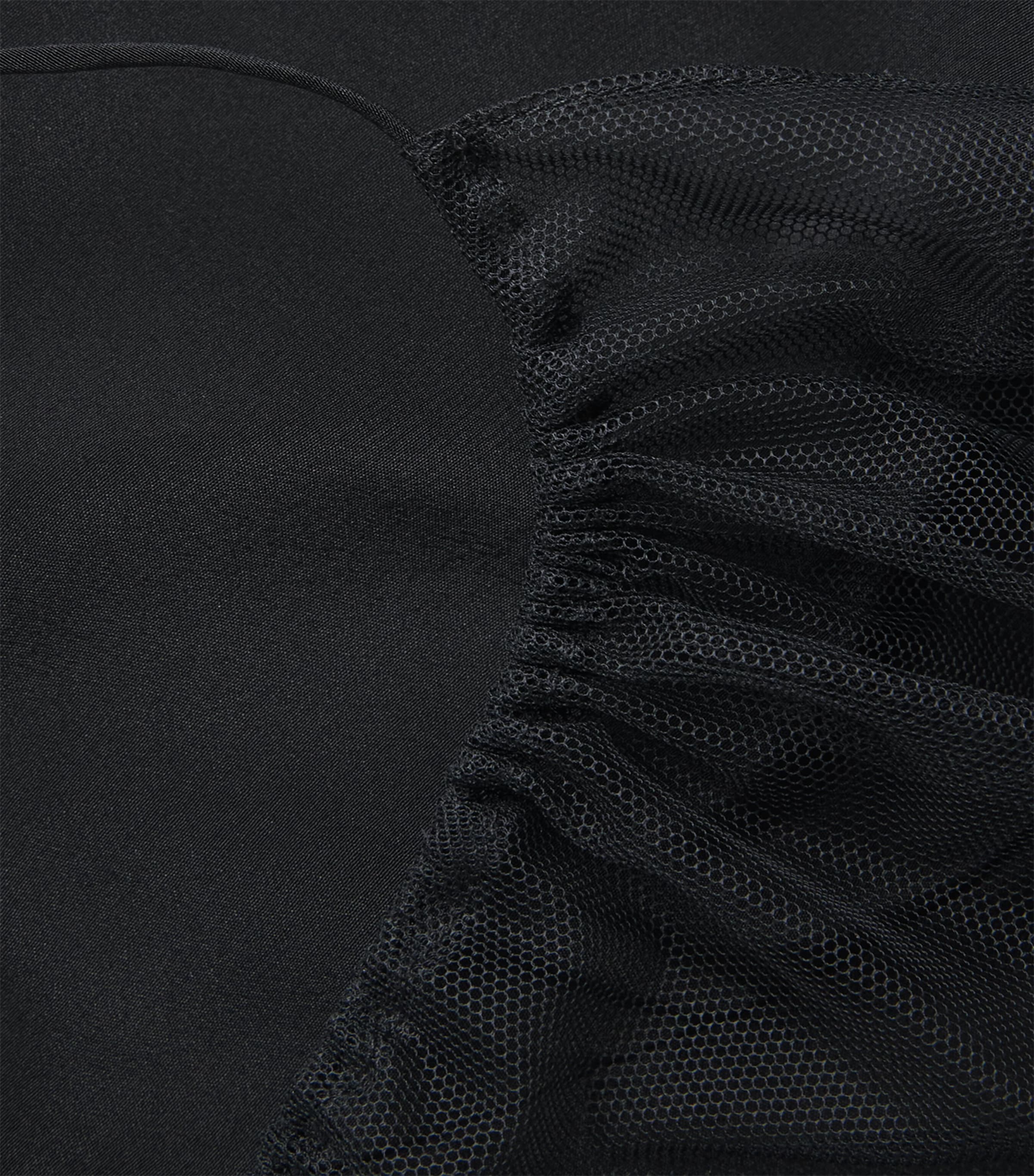 Victoria Beckham Womens Silk Lace-Trim Cami Top Black Image 6