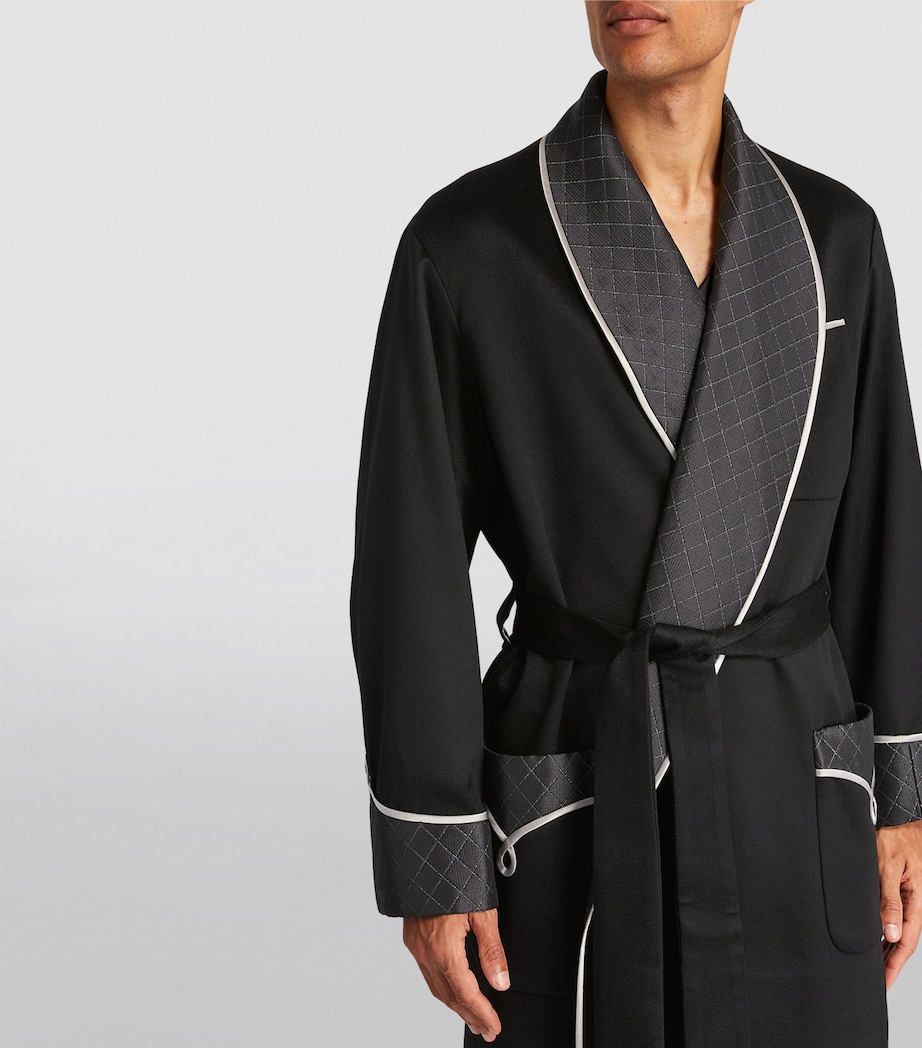Cashmere-Silk Robe BLACK Image 4