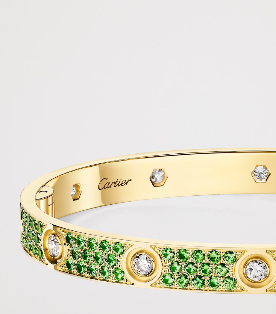 Cartier Yellow Gold, Diamond and Tsavorite Classic LOVE Bracelet Yellow Gold Image 4