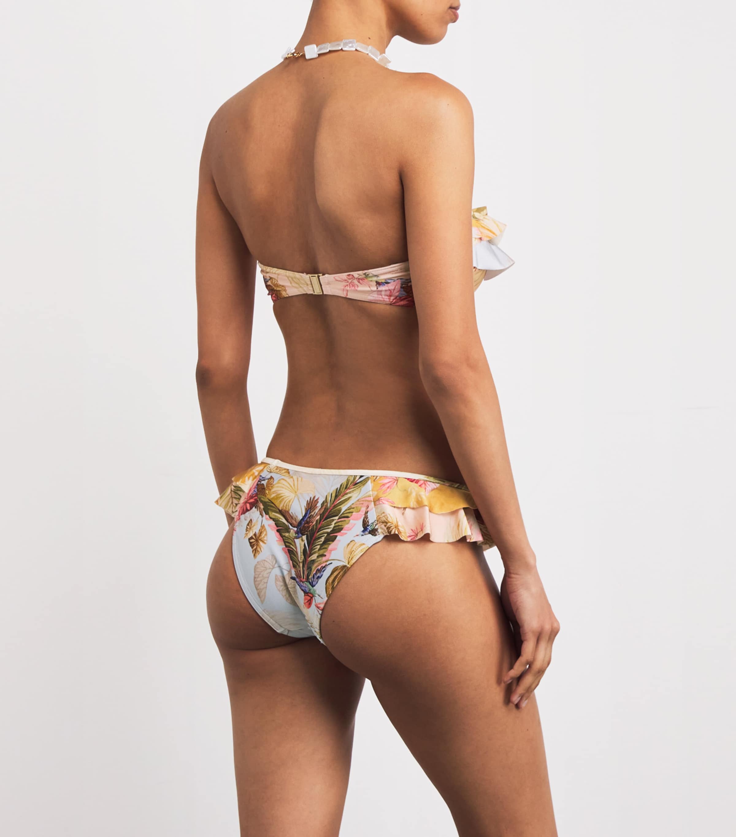 Zimmermann Frill-Trim Ascension Bikini | Harrods US