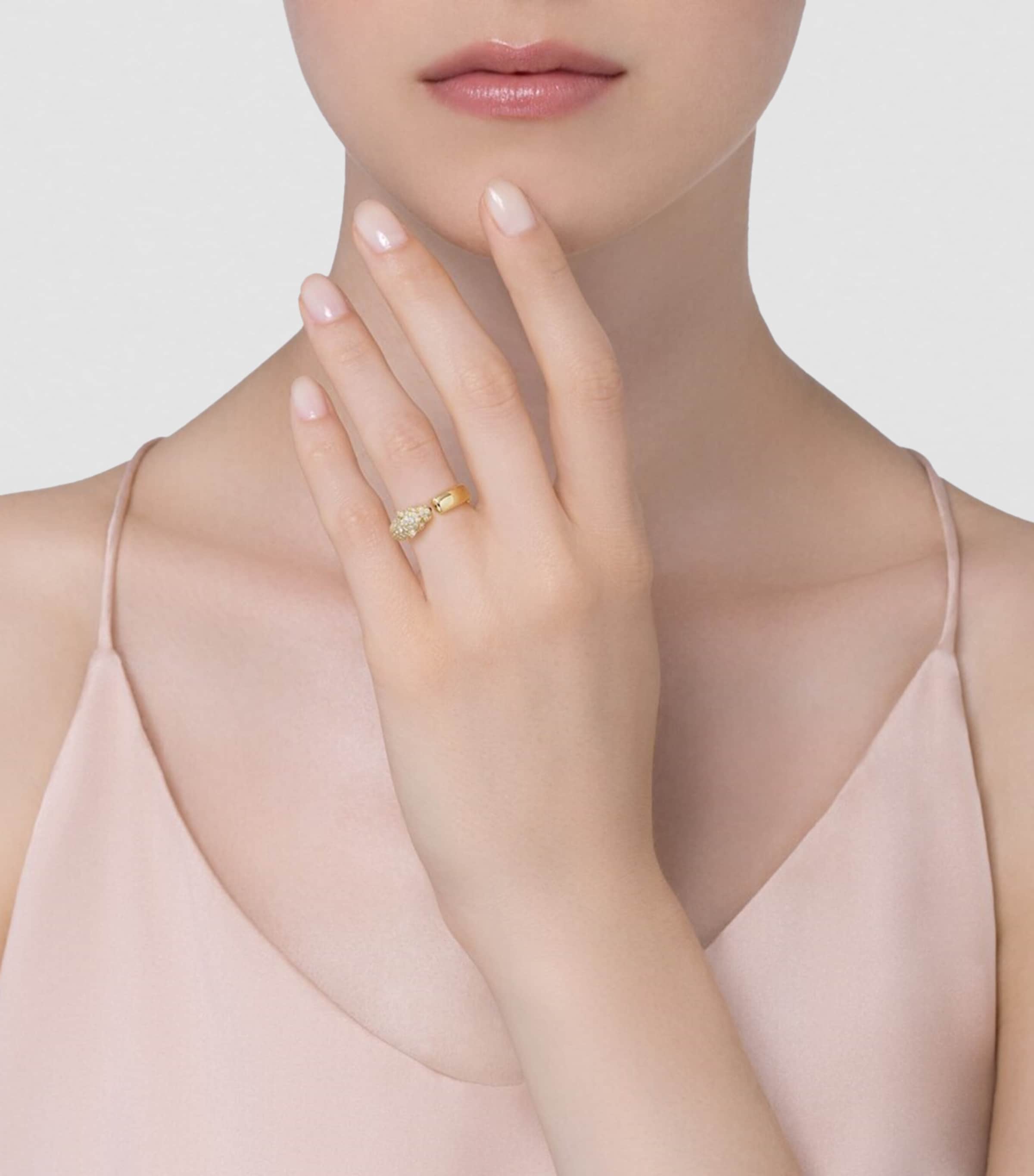 Yellow Gold and Diamond Panthère de Cartier Ring YELLOW GOLD Image 3