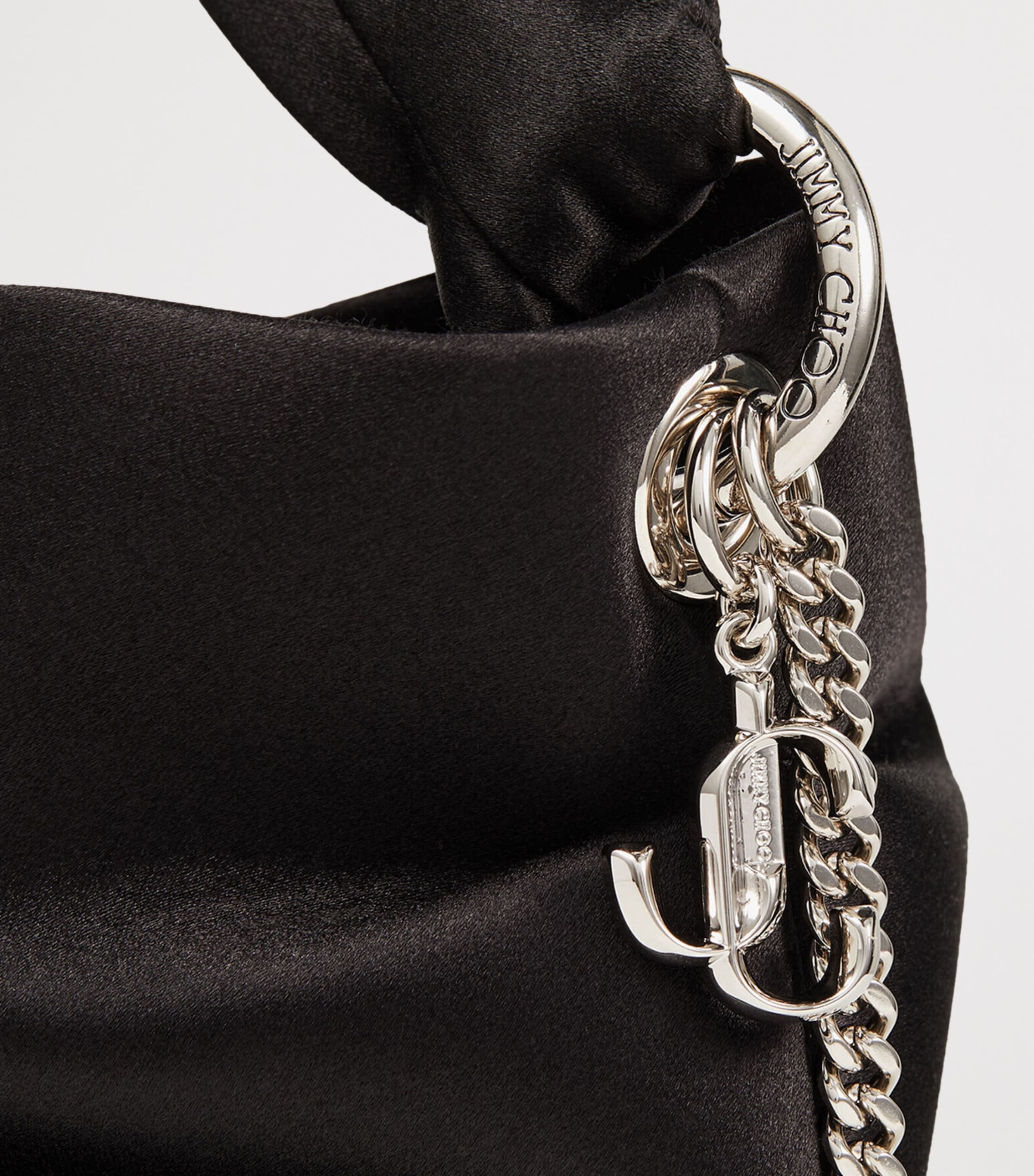 Satin Bonny Top-Handle Bag BLACK Image 6