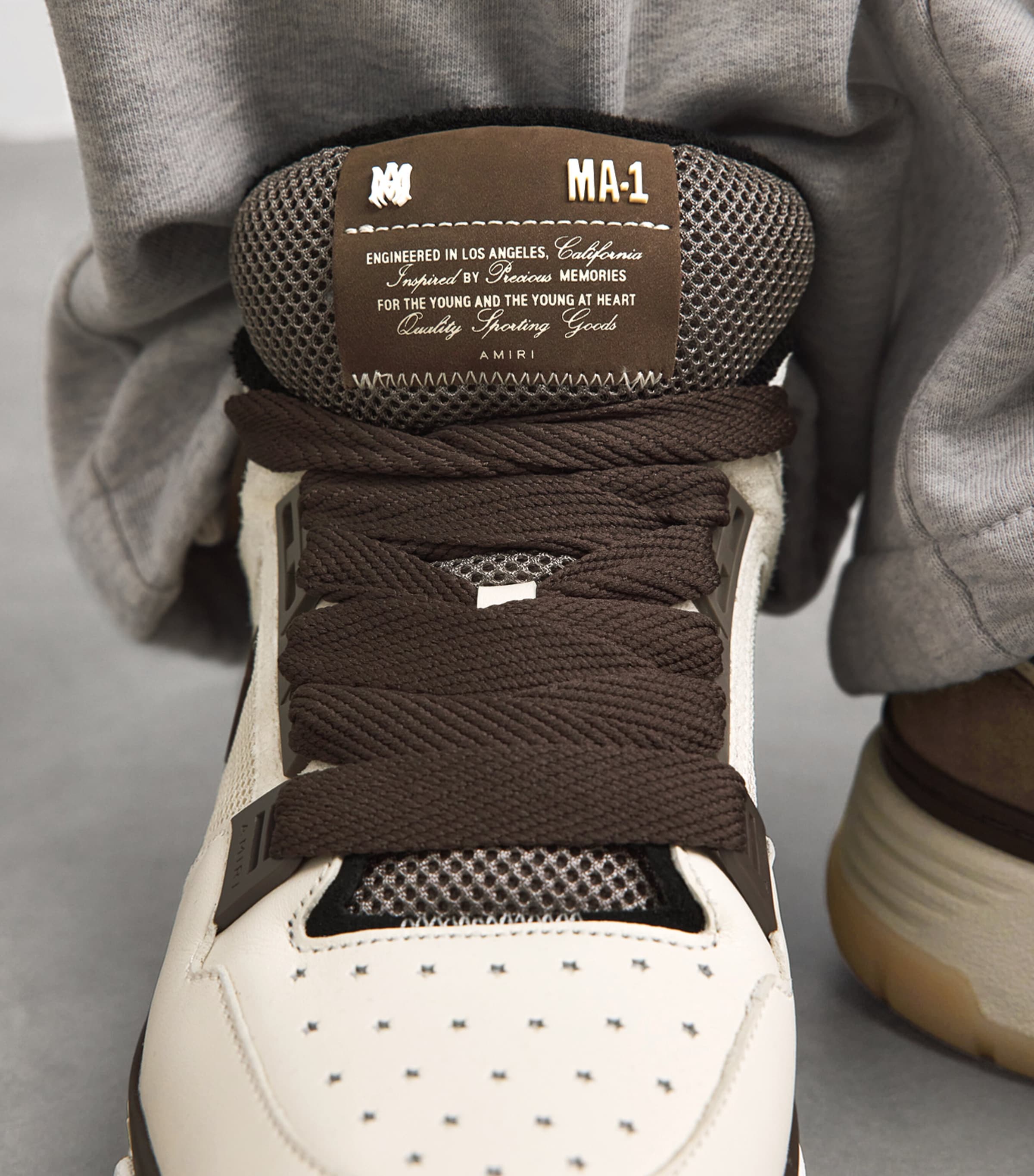 AMIRI Leather MA-1 Sneakers Brown Image 2