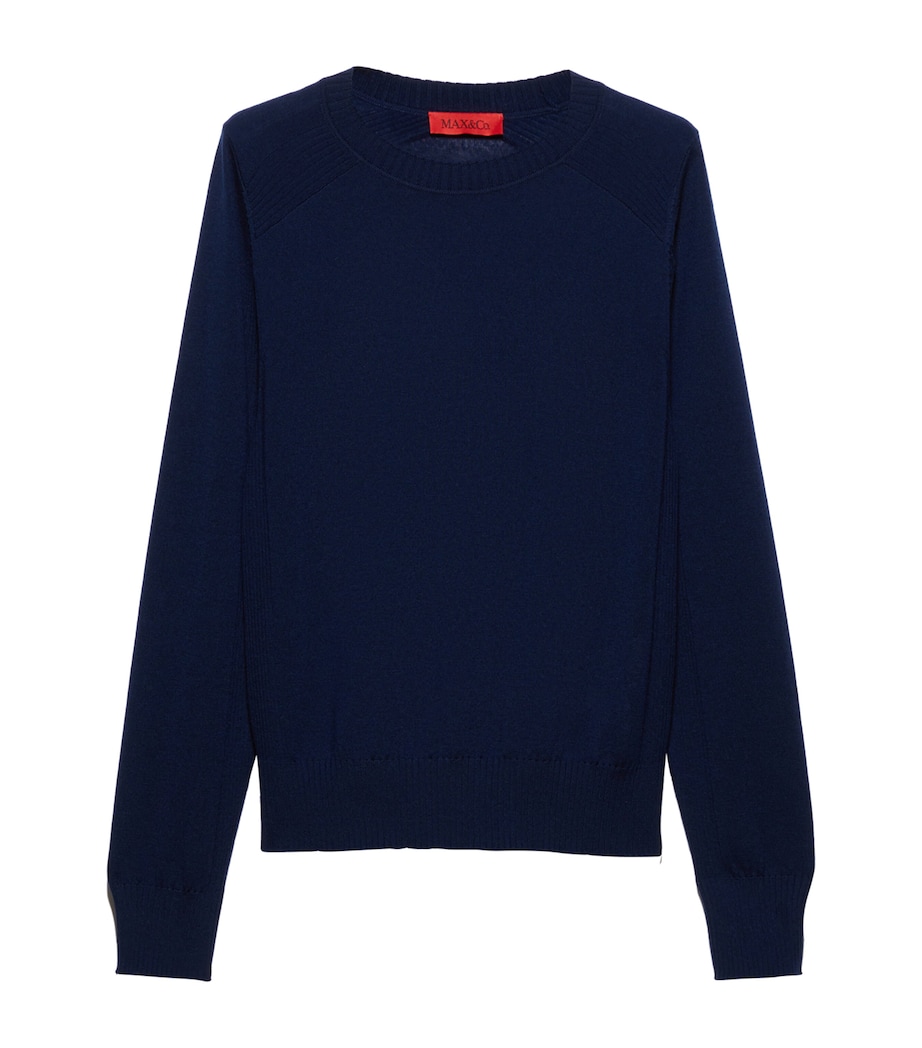 Virgin Wool Sweater NAVY Image 1