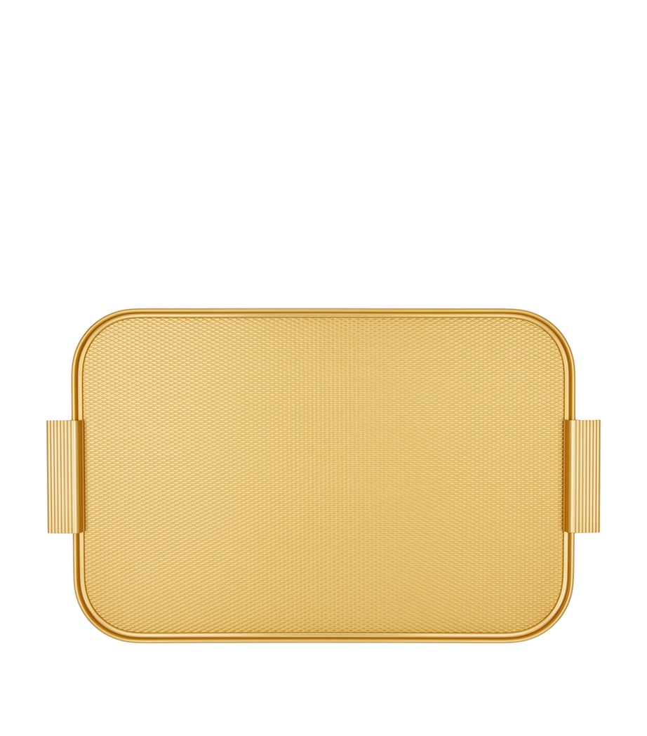 Ribbed Serving Tray (46cm) GOLD Image 2