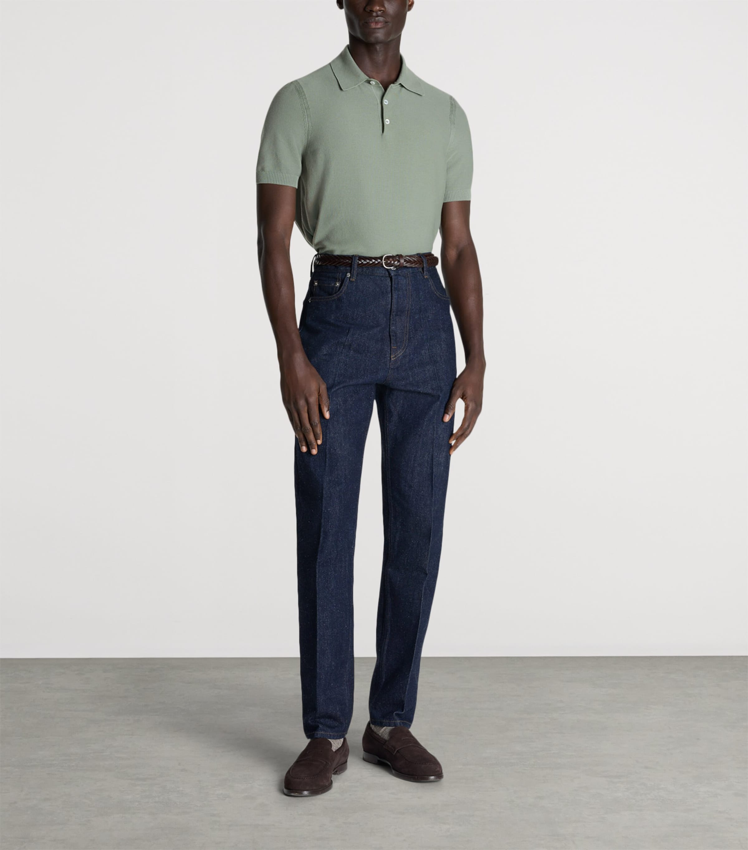 Dunhill Mens Cotton Piqué Polo Shirt Image 2