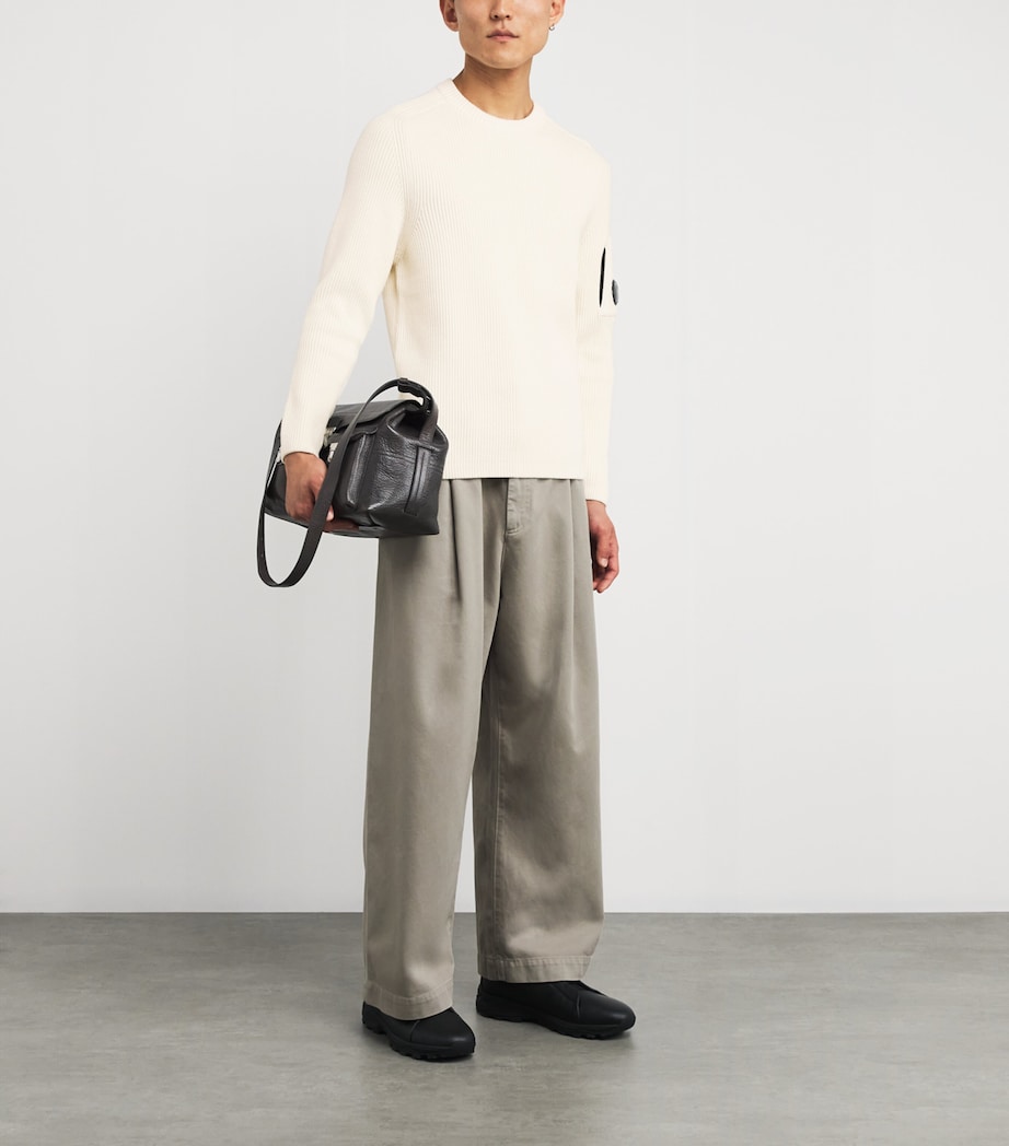 Cotton-Blend Ribbed Sweatshirt 103 Image 2