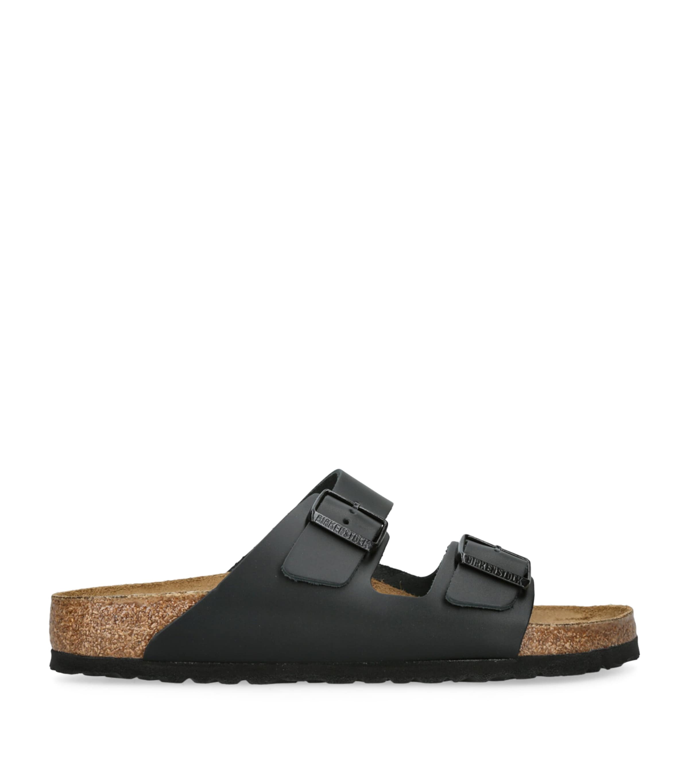 Shop Birkenstock Leather Arizona Sandals In Black