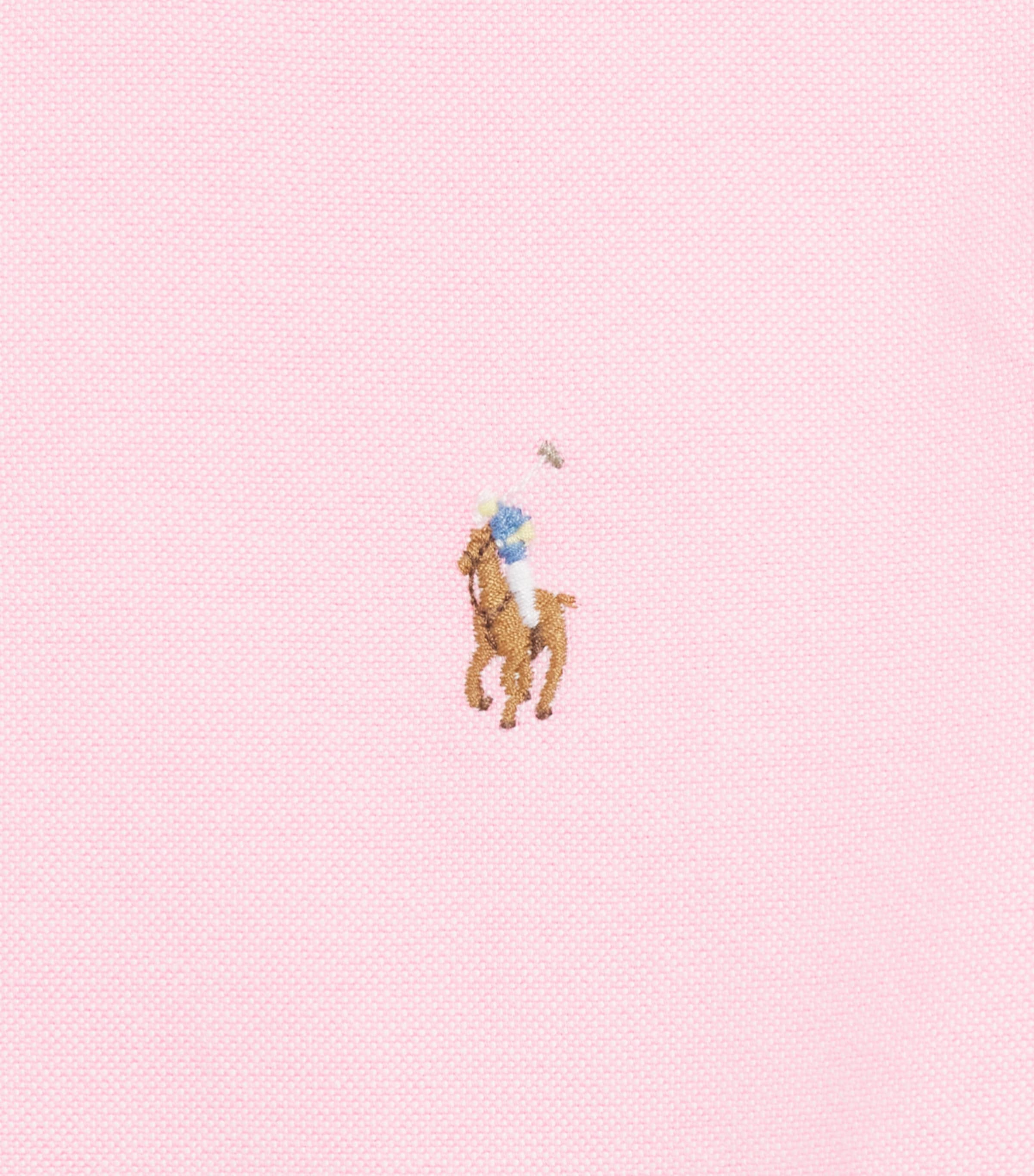 Ralph Lauren Kids Cotton Polo Pony Long-Sleeve Shirt (7-14 Years) Bath Pink Image 3