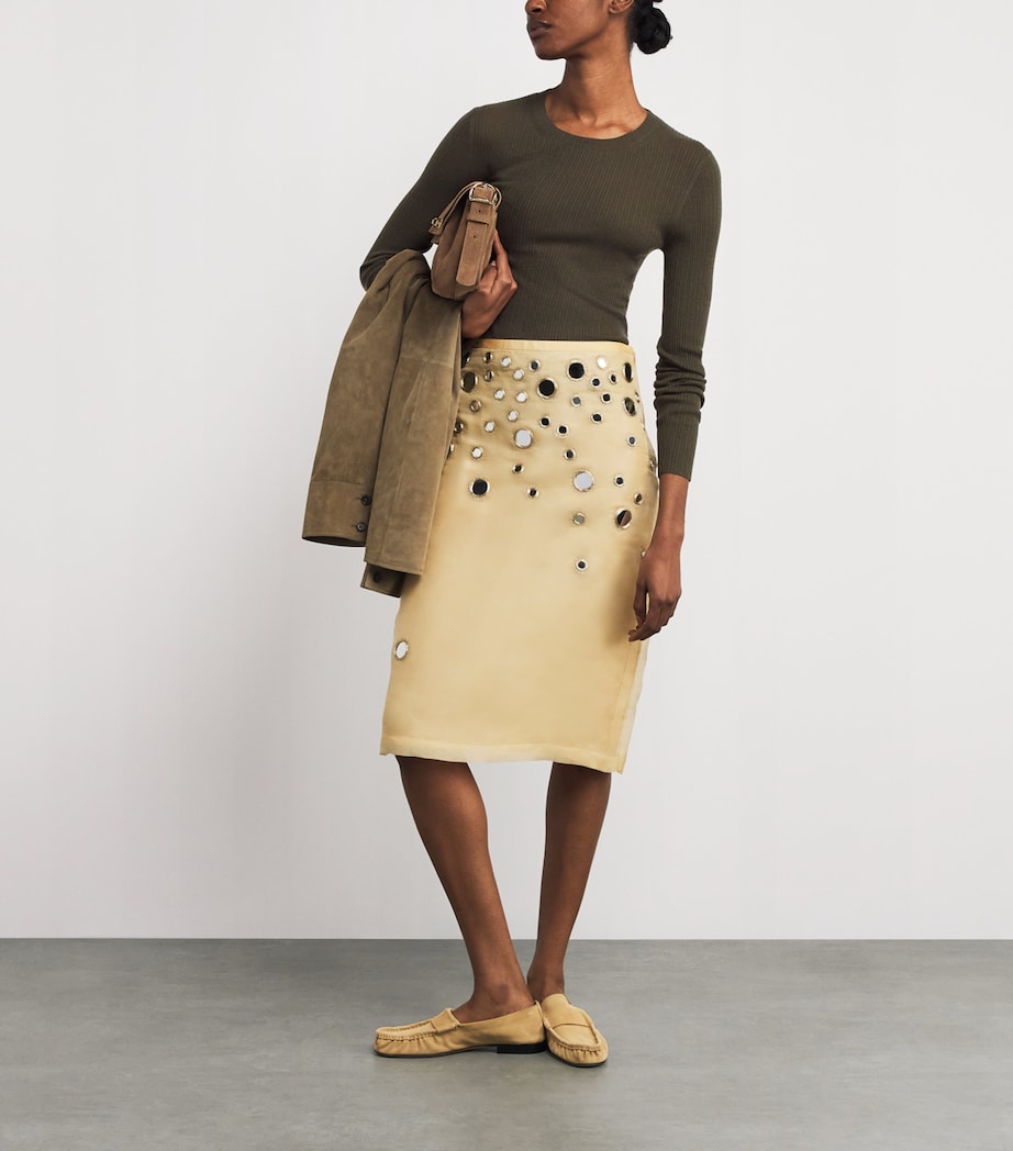 Wool-Cashmere Layering Sweater INTENSE OLIVE Image 2