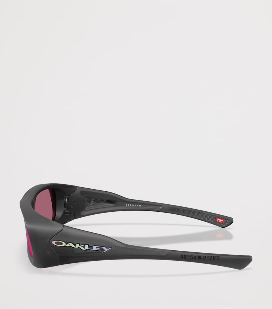 Oakley Kylian Mbappé Signature Series Permian Rectangle Sunglasses Black Image 3