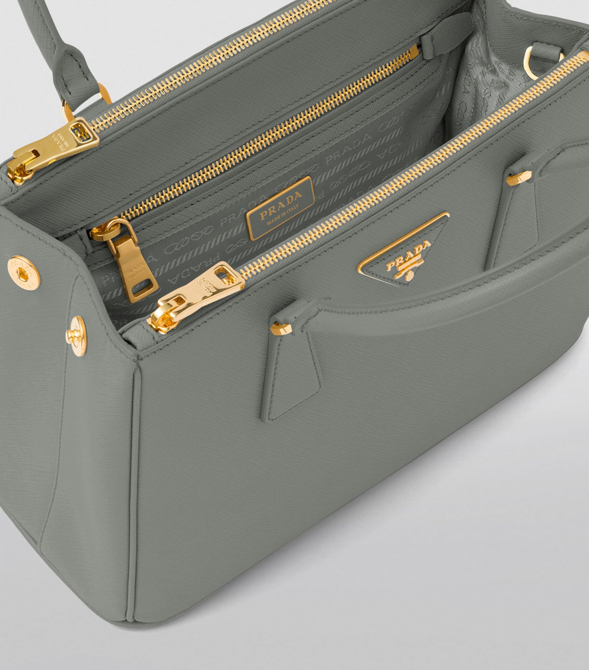 Prada Medium Leather Galleria Top-Handle Bag Image 4