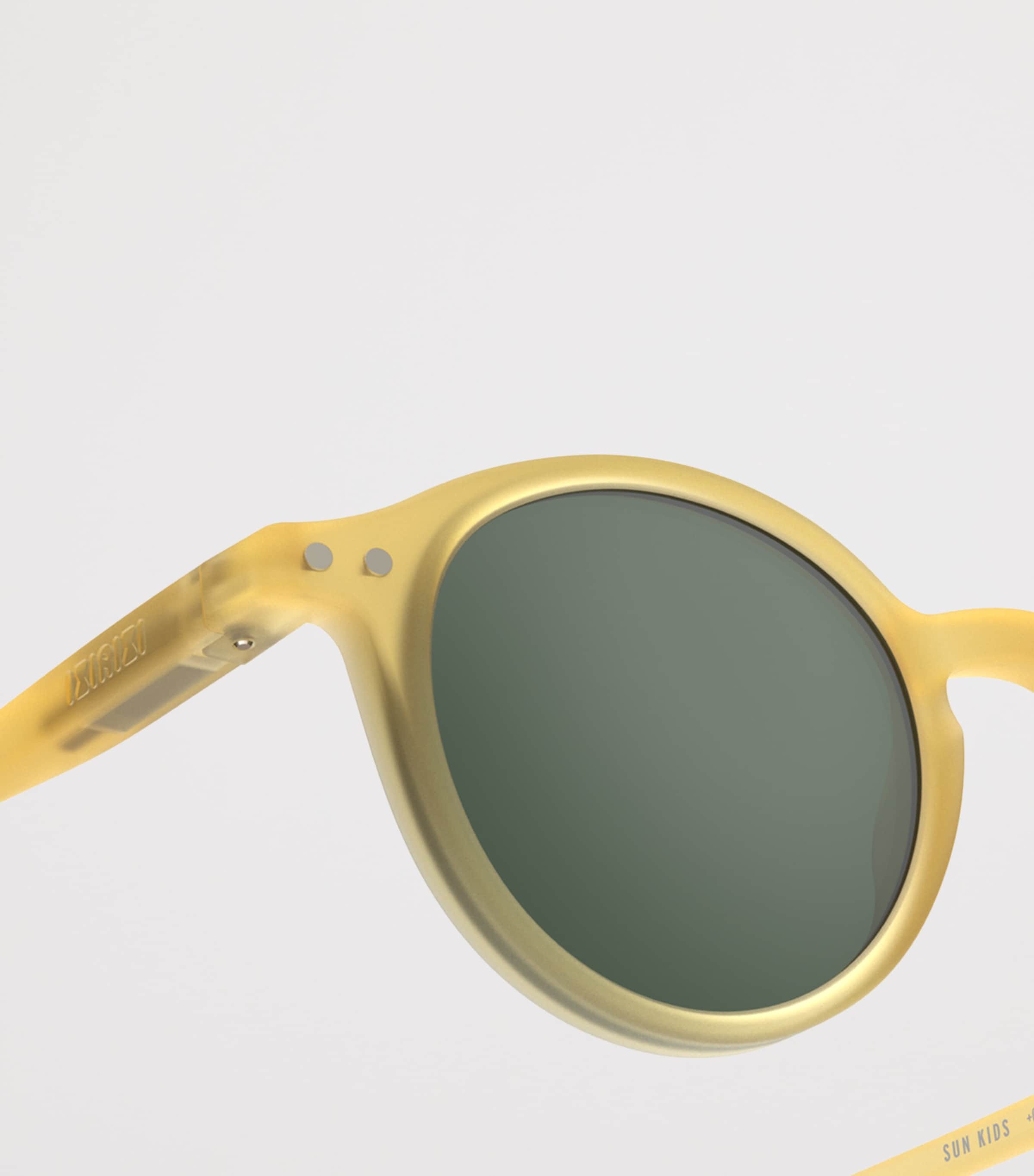 IZIPIZI KIDS #d Round Sunglasses (5-7 Years) Yellow Honey Image 3