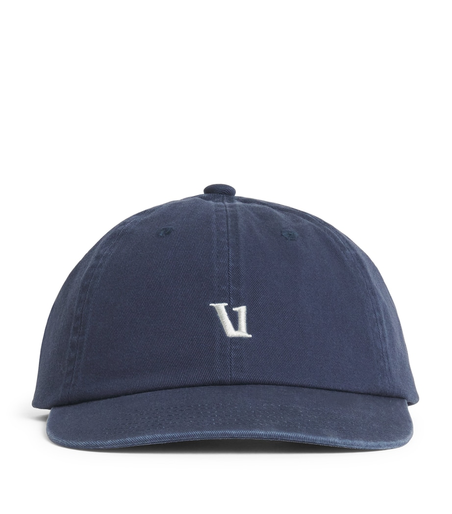 Cotton Dad Hat Baseball Cap NVY-NAVY Image 1