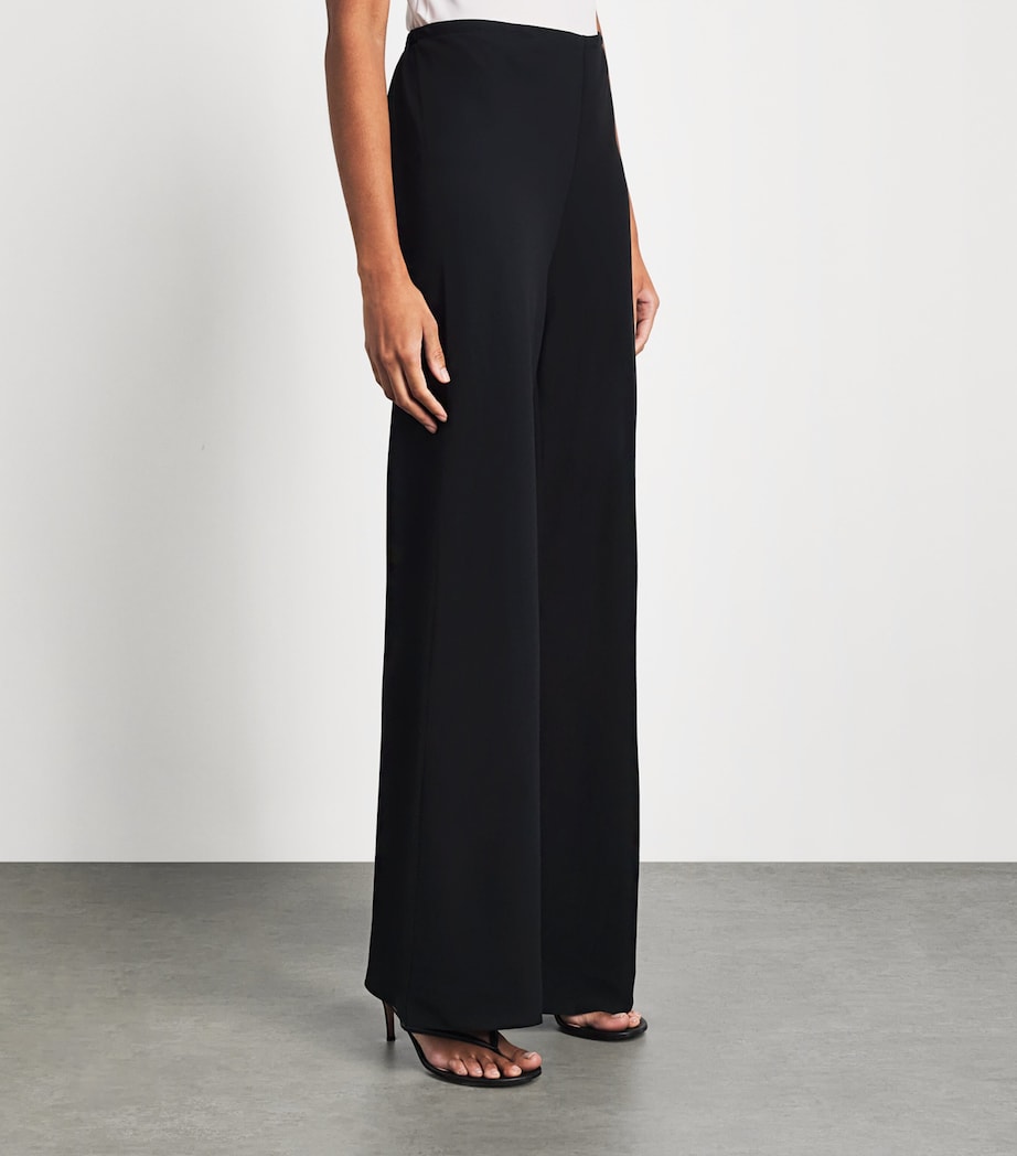 STAUD Womens Satin Stroll Trousers Blk Black Image 4
