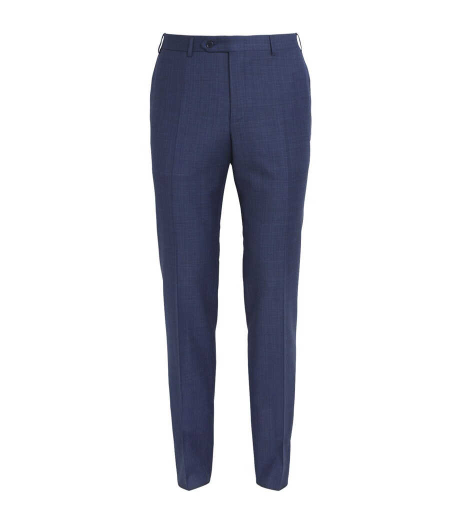Canali Mens Wool Tailored Trousers Image 1