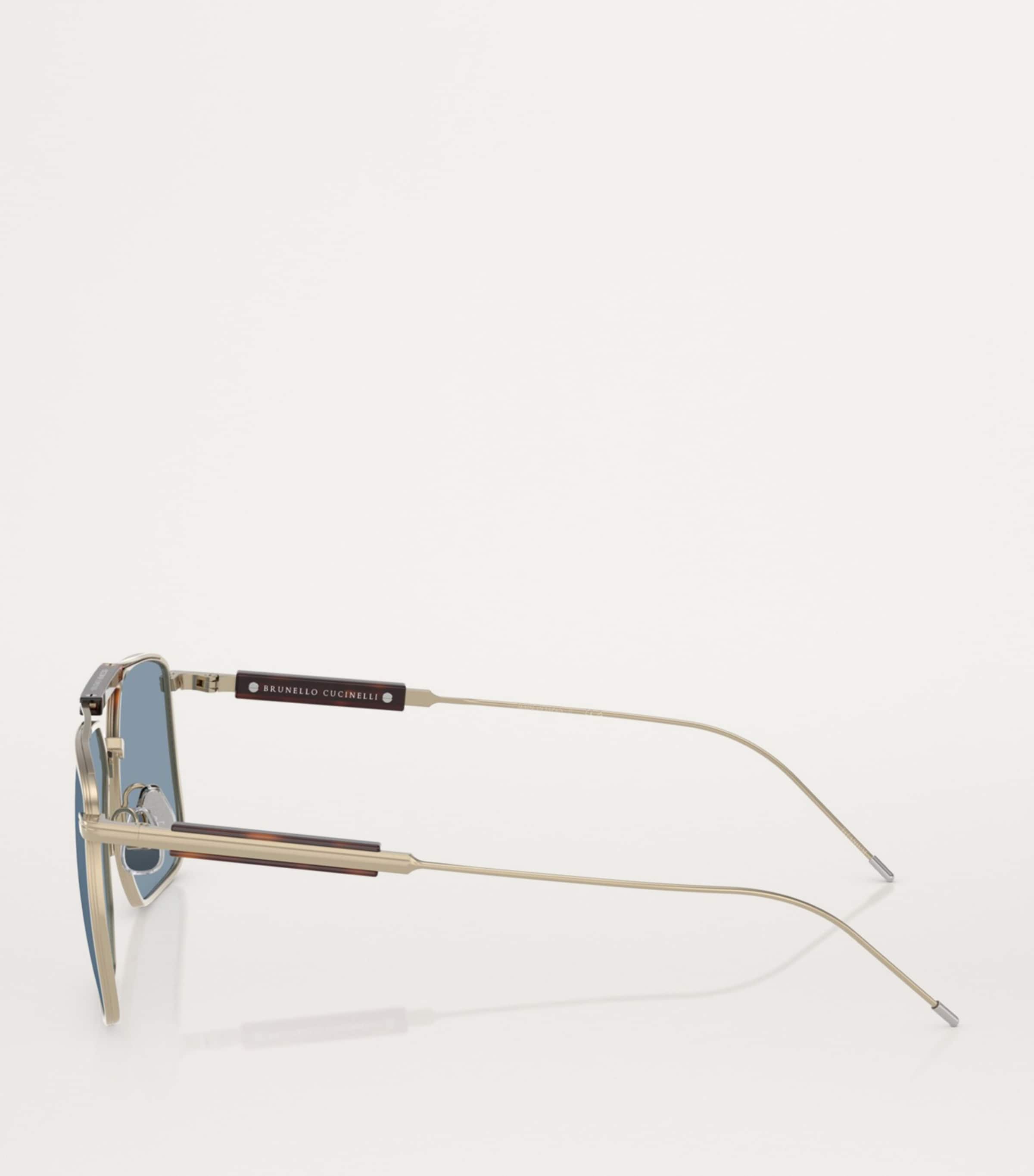 Brunello Cucinelli Titanium Sunglasses | Harrods US