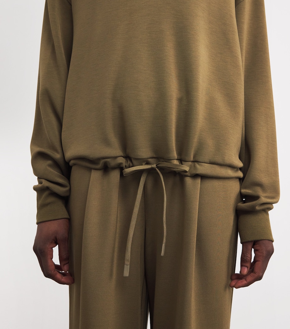 Cowl-Neck Betsy Sweatshirt MILITARY OLIVE Image 6