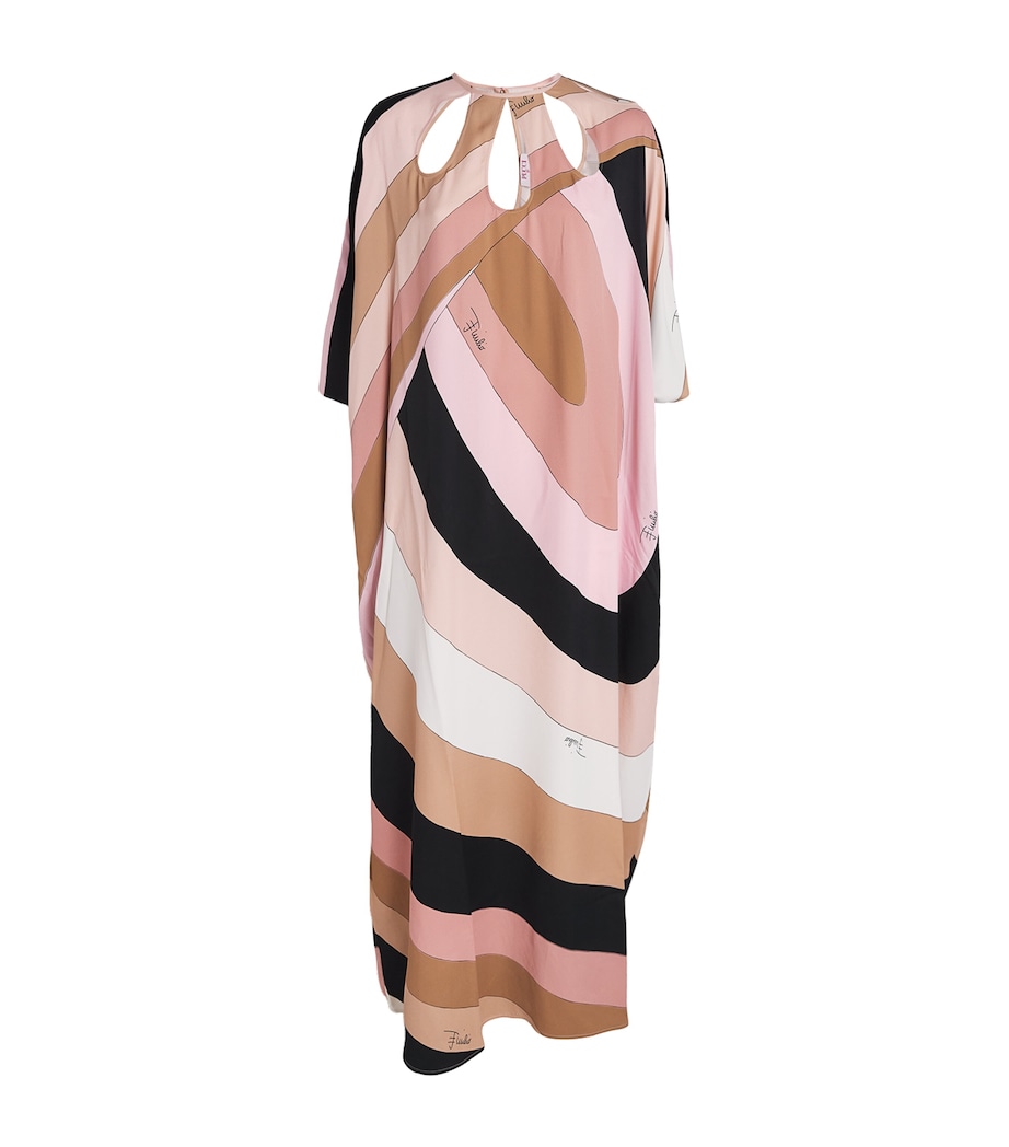 Iride Print Maxi Kaftan 048 NUDE Image 1