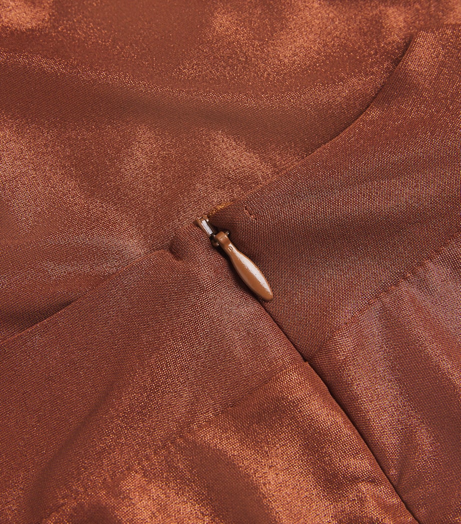 Coated Jersey Bodysuit 244 COPPER Image 5