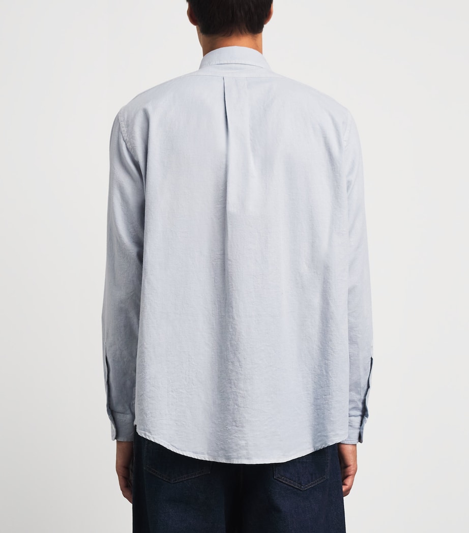 Barena Mens Flannel Shirt Cielo Image 5