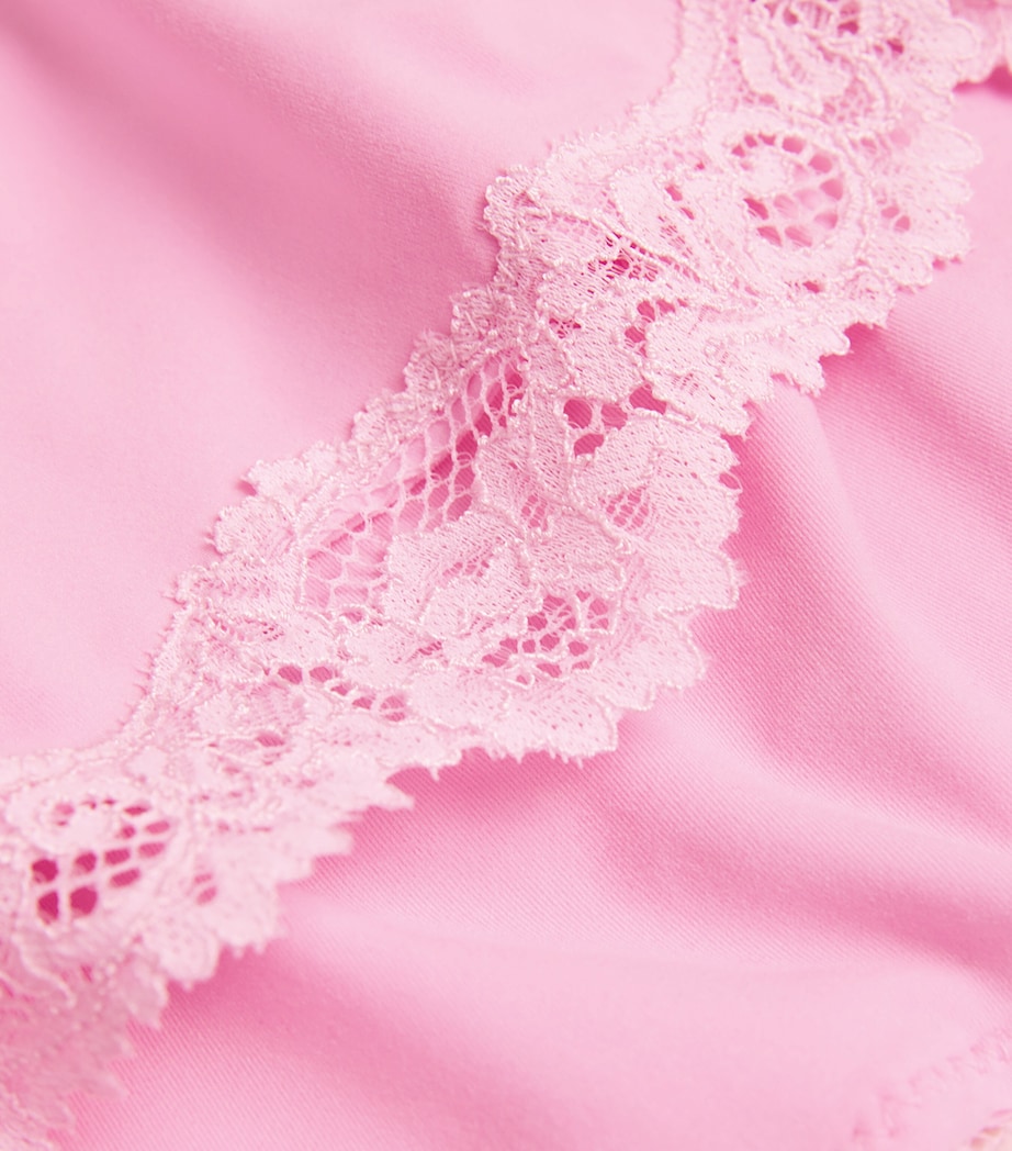 Lace-Trim Fits Everybody Boyshort Briefs BUBBLEGUM TONAL Image 4