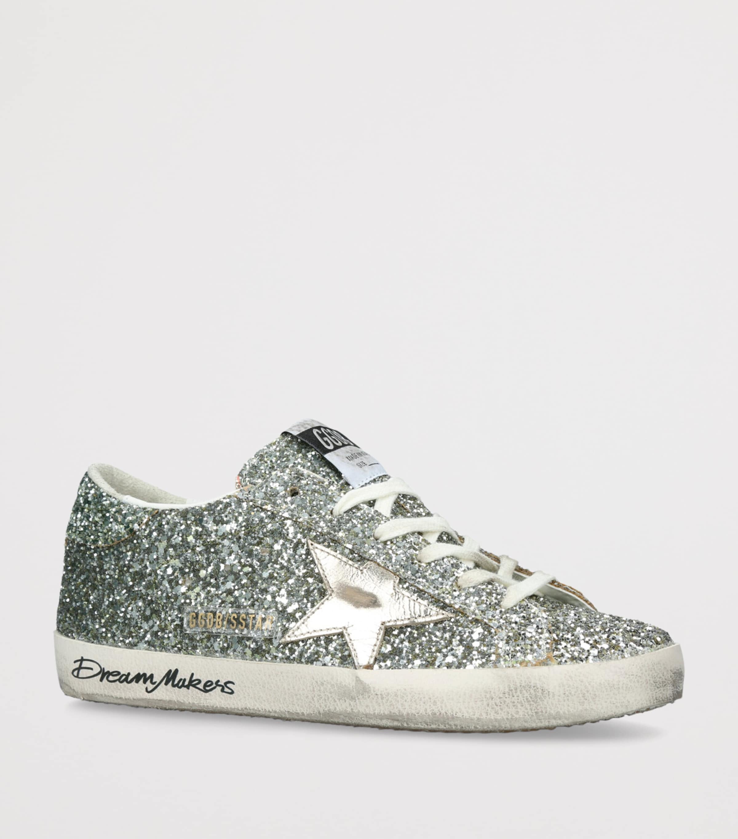 Golden Goose Glitter Super Star Sneakers Silver Image 3