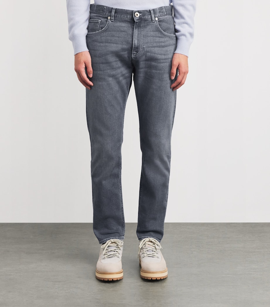 Straight Jeans GRIGIO CHIARO MELANG Image 3