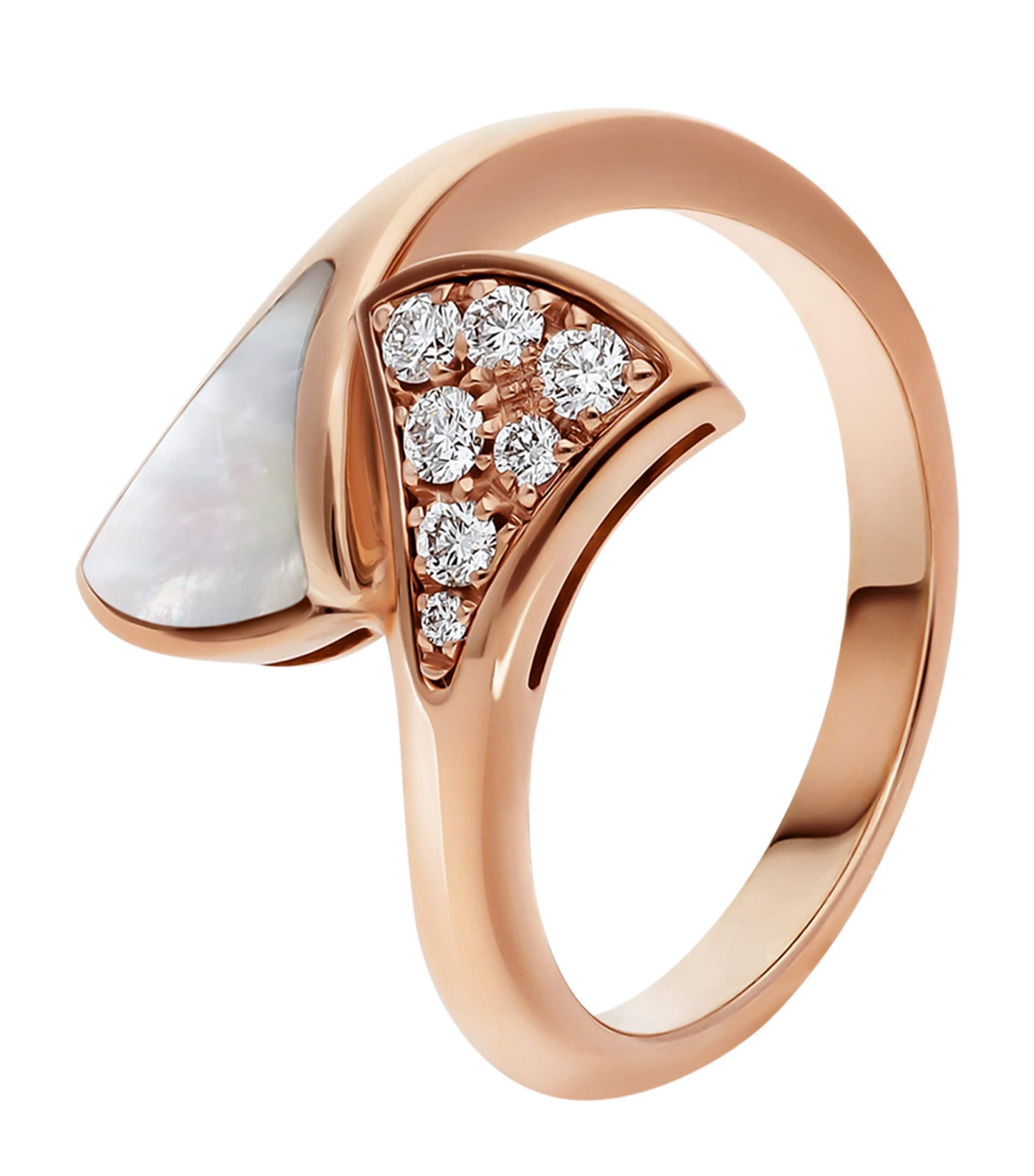 Rose Gold, Diamond and Mother-of-Pearl Divas' Dream Ring PINK GOLD Image 1