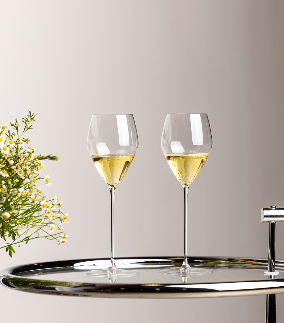Riedel Set of 2 Crystal Veloce Champagne Wine Glass (327ml) Clear Image 3