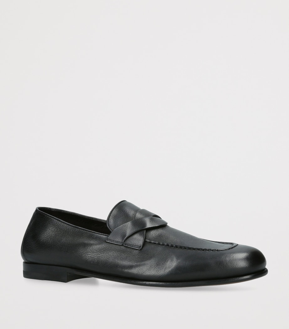 Leather Loafers BLACK Image 3