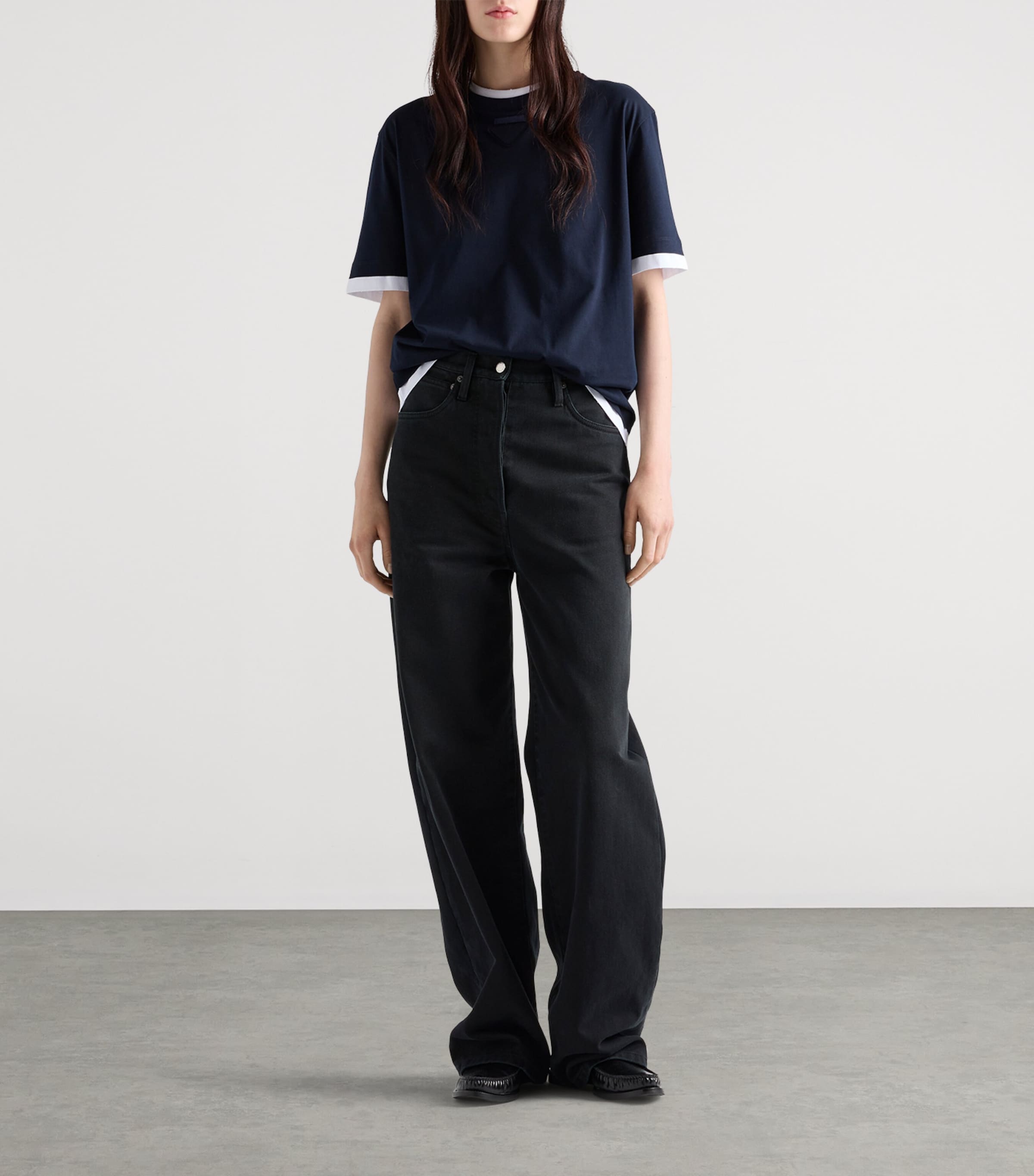 Prada Cotton Layered T-Shirt | Harrods UK
