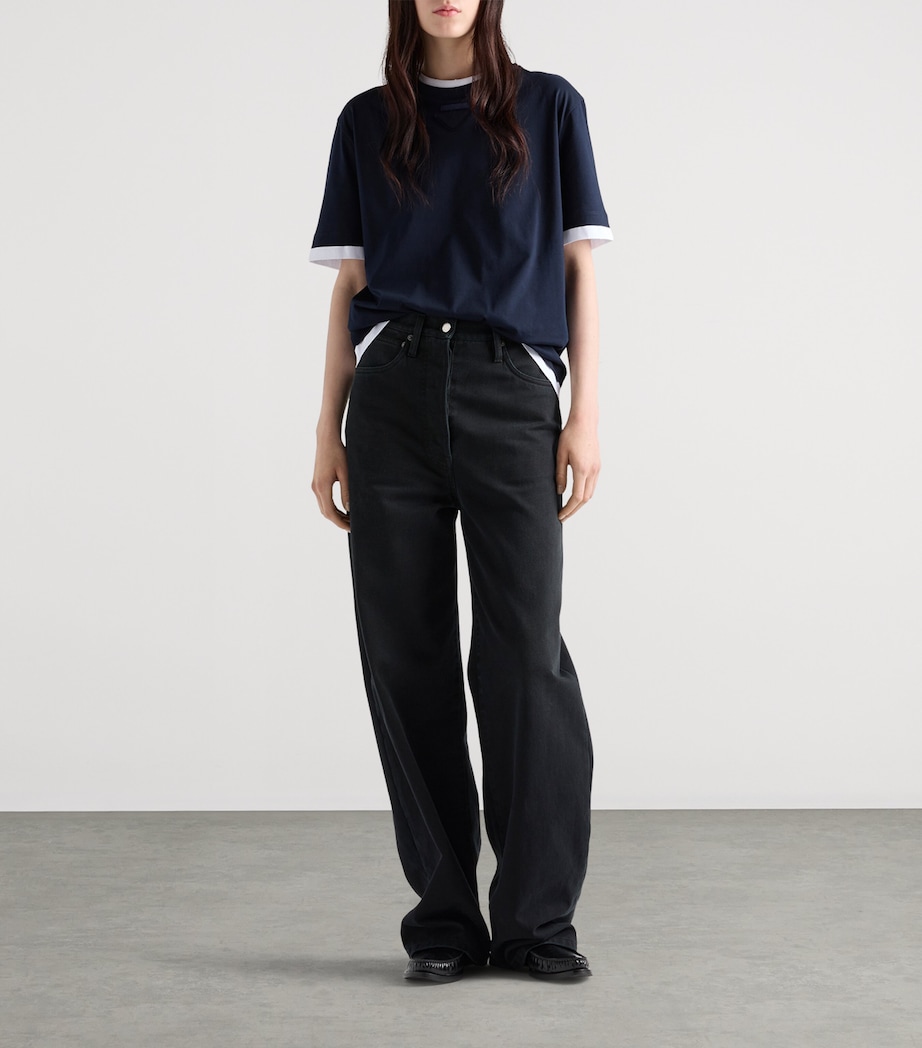 Cotton Layered T-Shirt F0124 Image 2