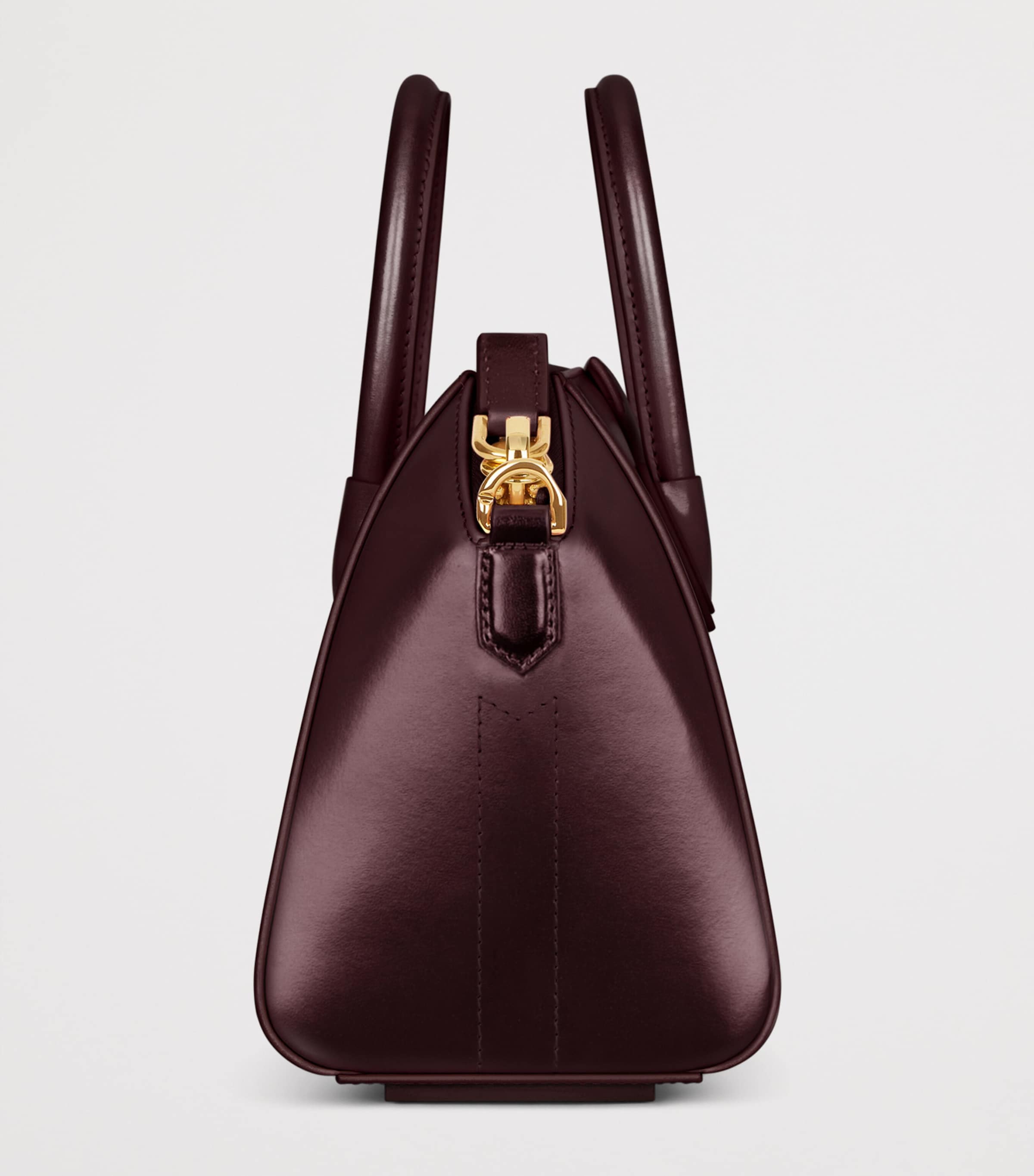 Mini Leather Antigona Top-Handle Bag BURGUNDY Image 2
