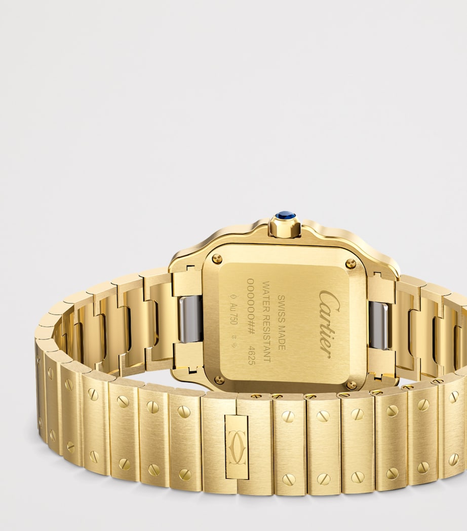 Small Yellow Gold Santos de Cartier Watch 34.5mm YELLOW GOLD Image 4