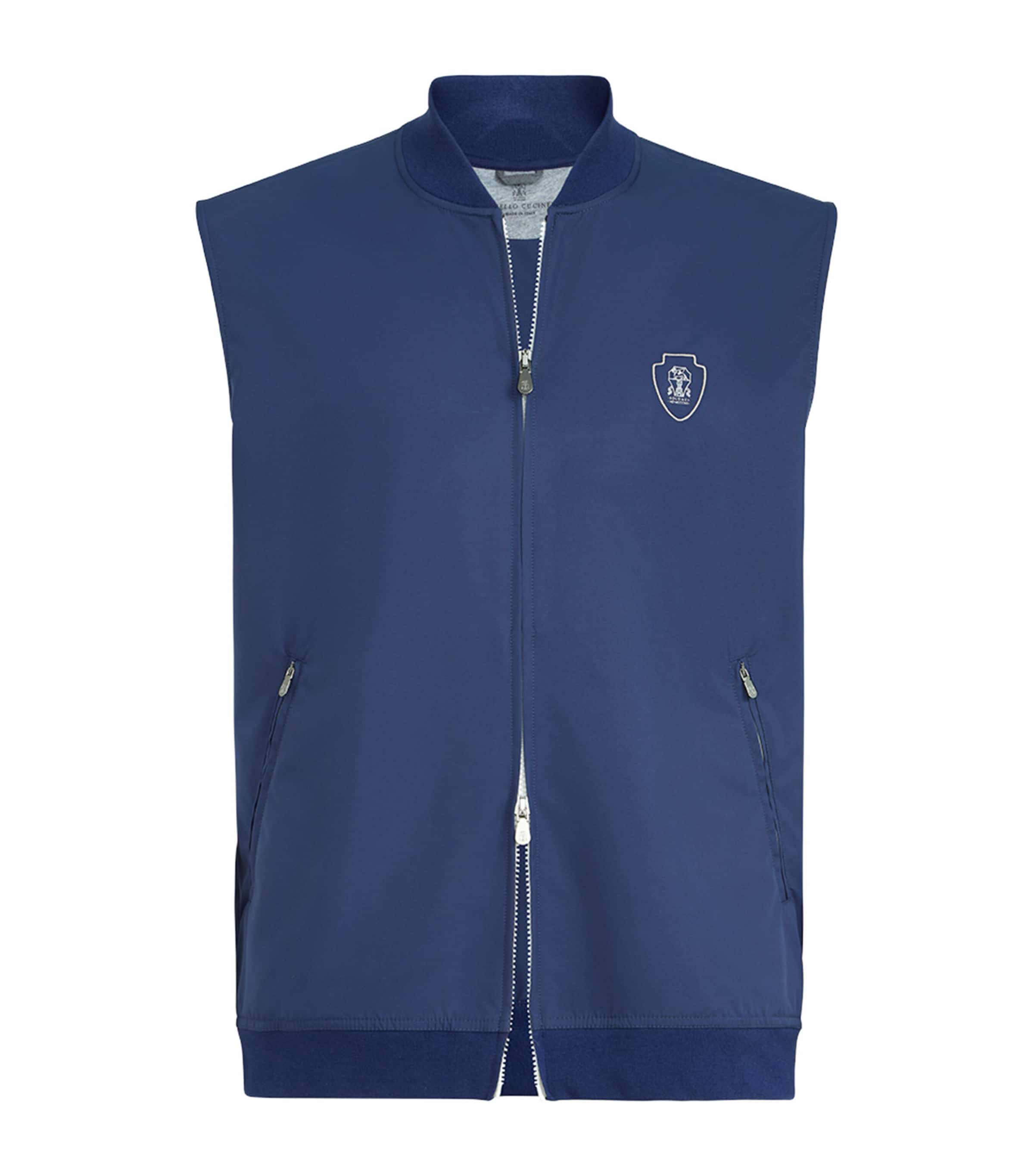Brunello Cucinelli Mens Technical Crest Gilet Image 1