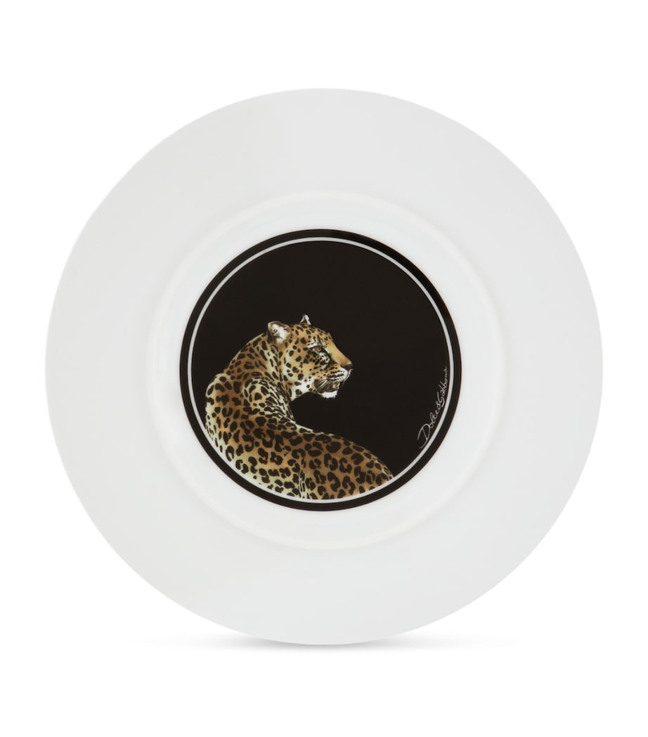 Set of Two Leopard Print Dinner Plates (26cm) UL003 LEOPARDO Image 2