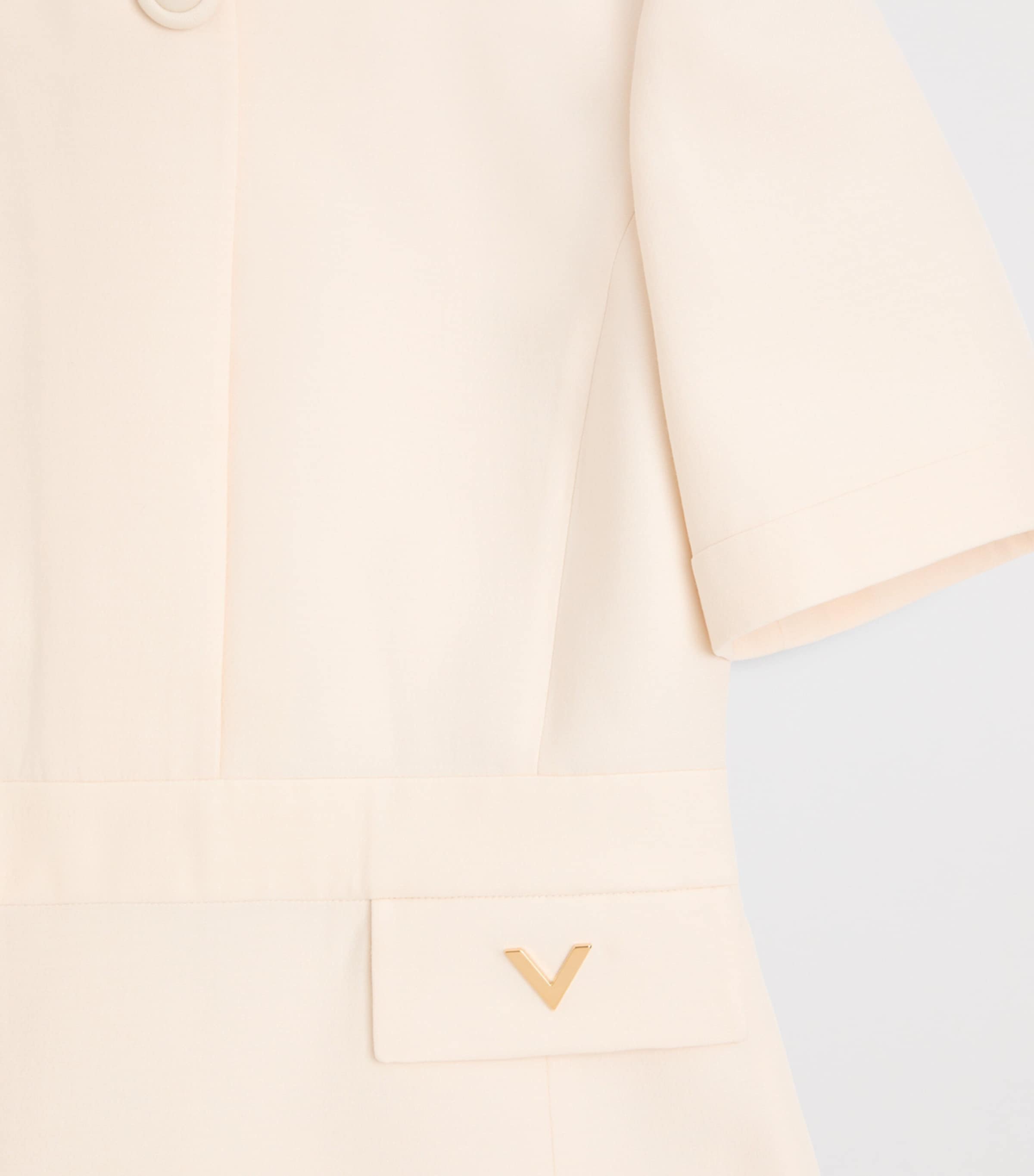 Valentino Womens Wool-Silk Crepe Mini Dress Image 3