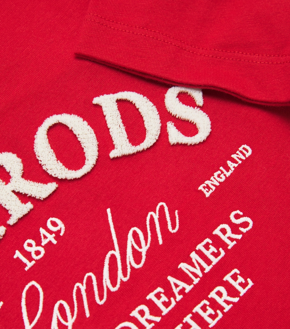 Cotton Logo T-Shirt (2-8 Years) RED Image 3