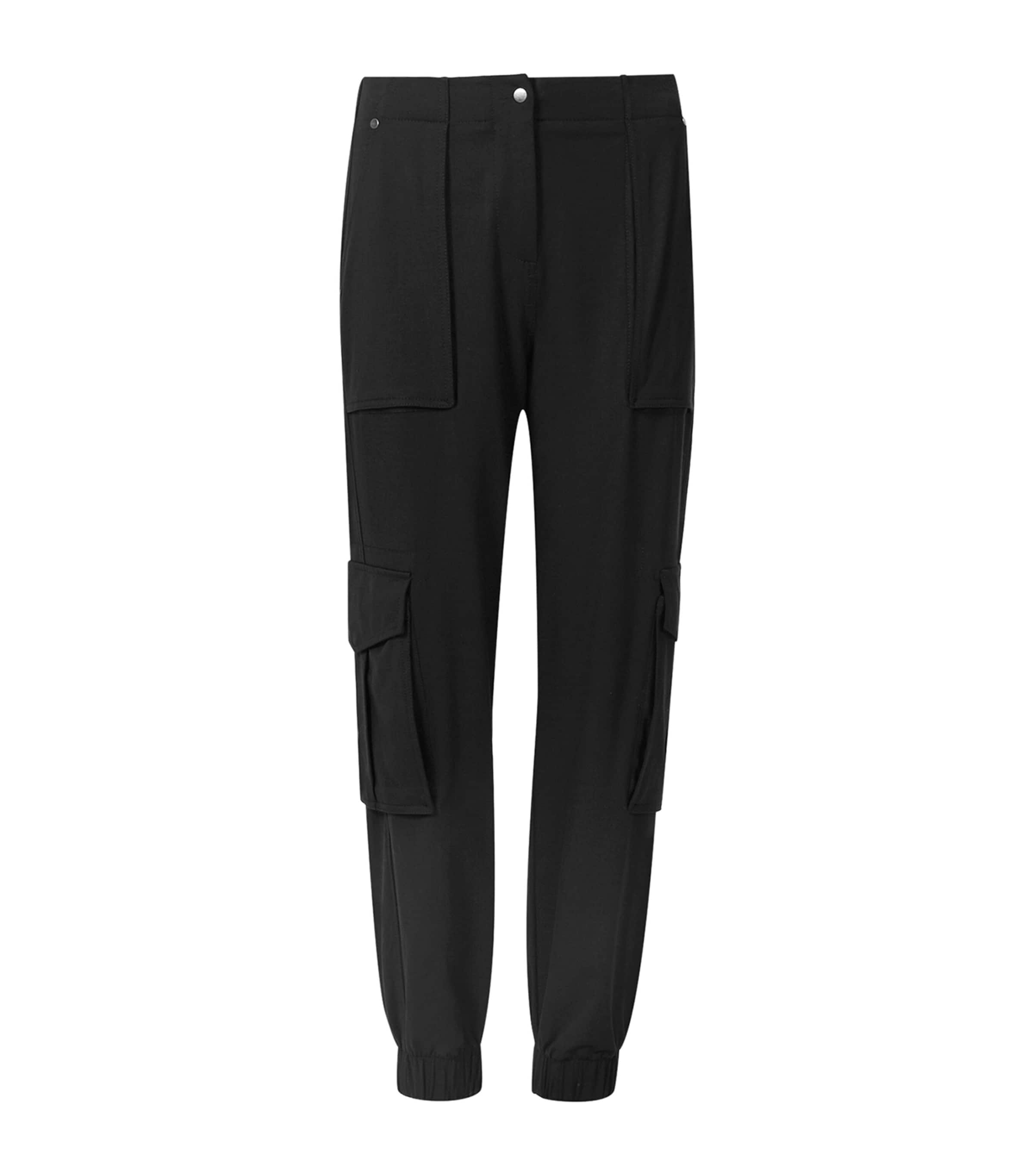 Shop Allsaints Freda Cargo Trousers In Black