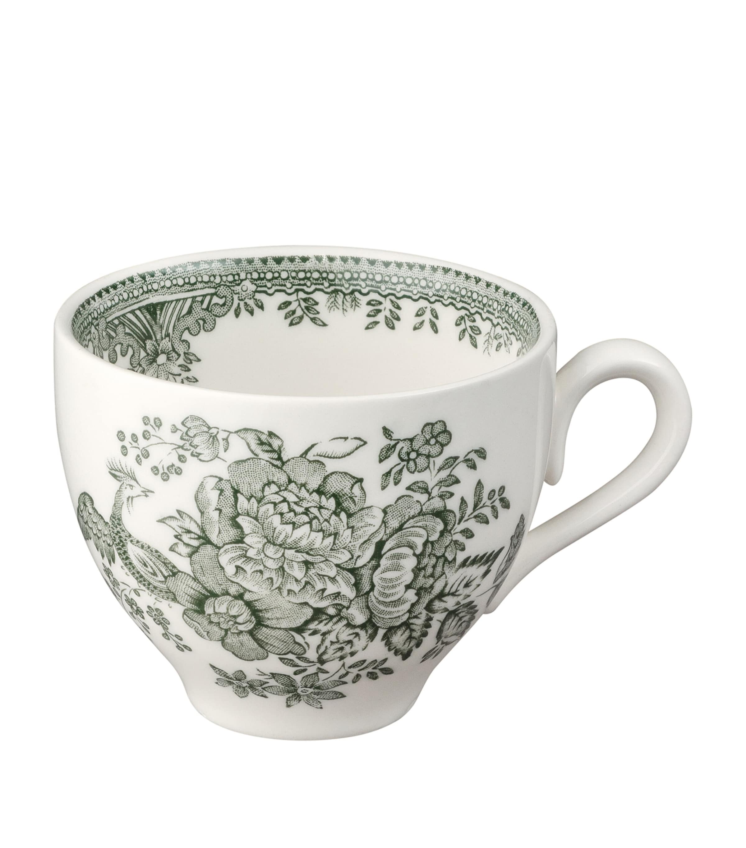Burleigh Asiatic Pheasants Teacup And Saucer In Green