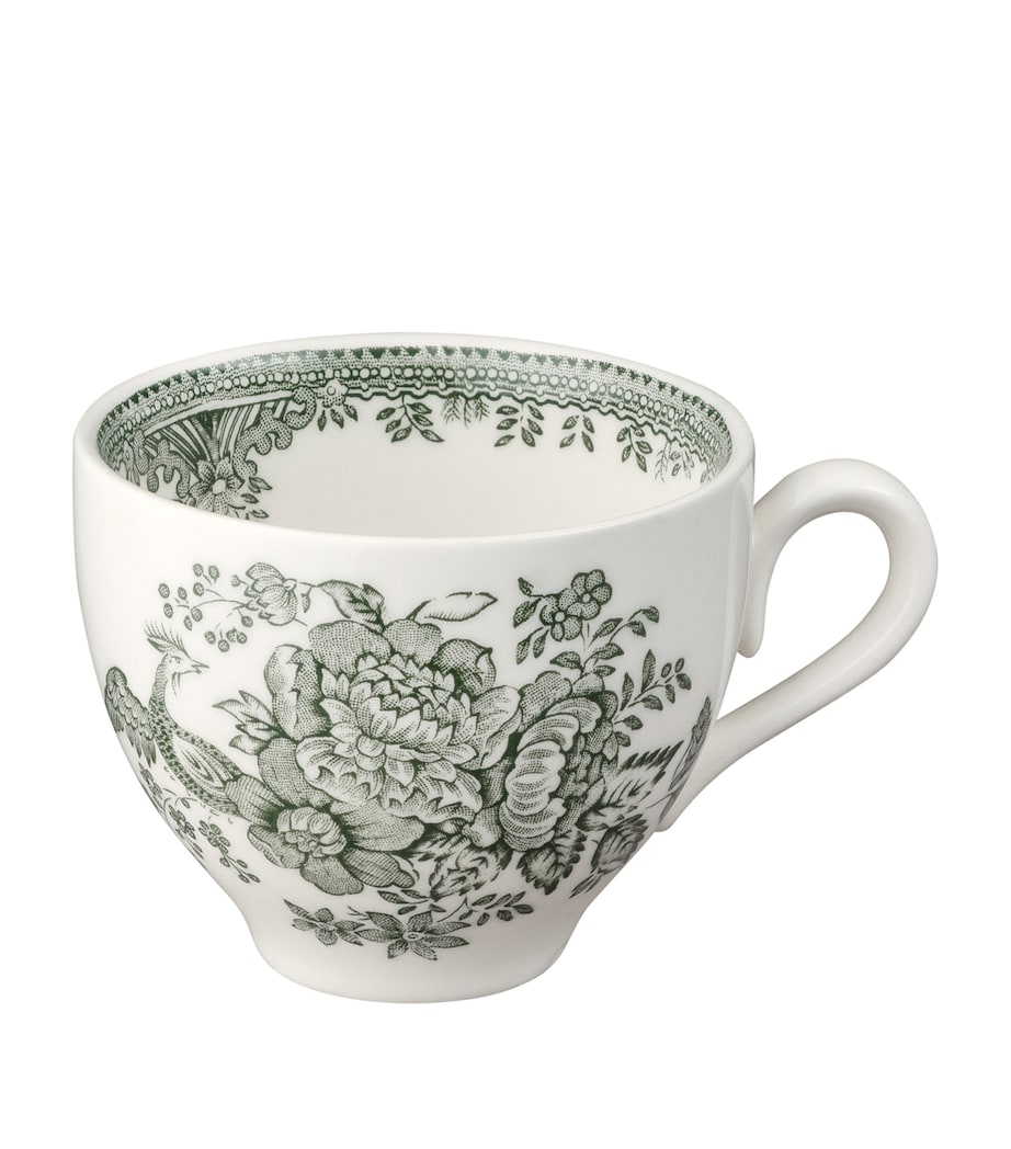 Burleigh Asiatic Pheasants Teacup and Saucer Dark Green Image 1